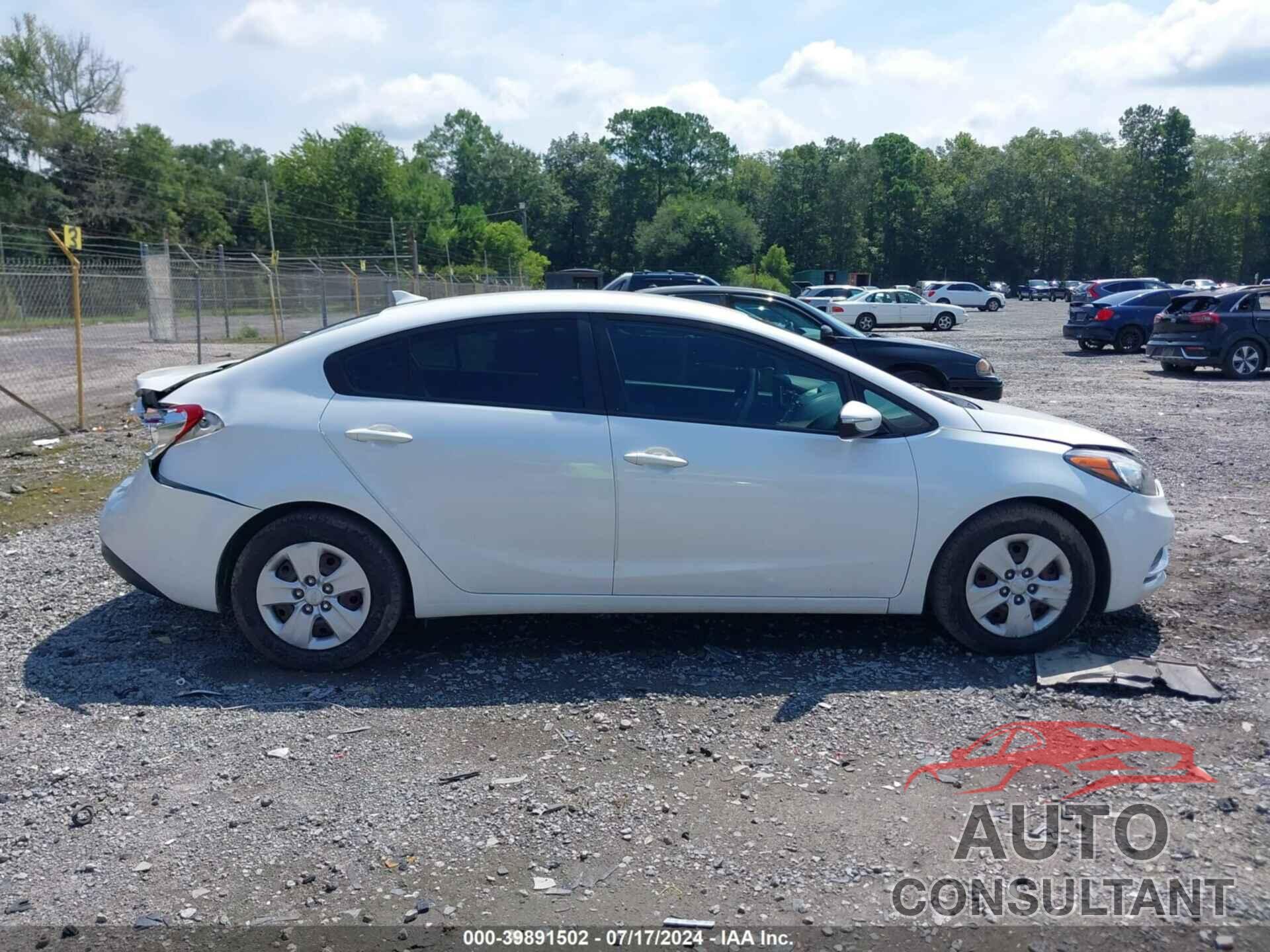 KIA FORTE 2016 - KNAFX4A69G5553319