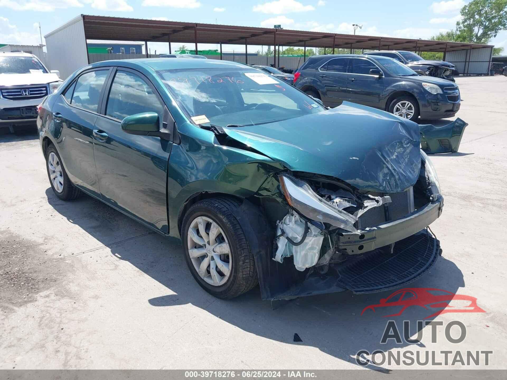 TOYOTA COROLLA 2016 - 2T1BURHE6GC687275