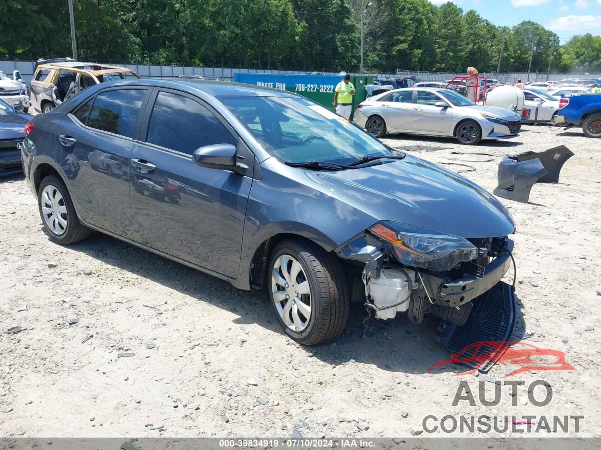 TOYOTA COROLLA 2019 - 2T1BURHE2KC137113
