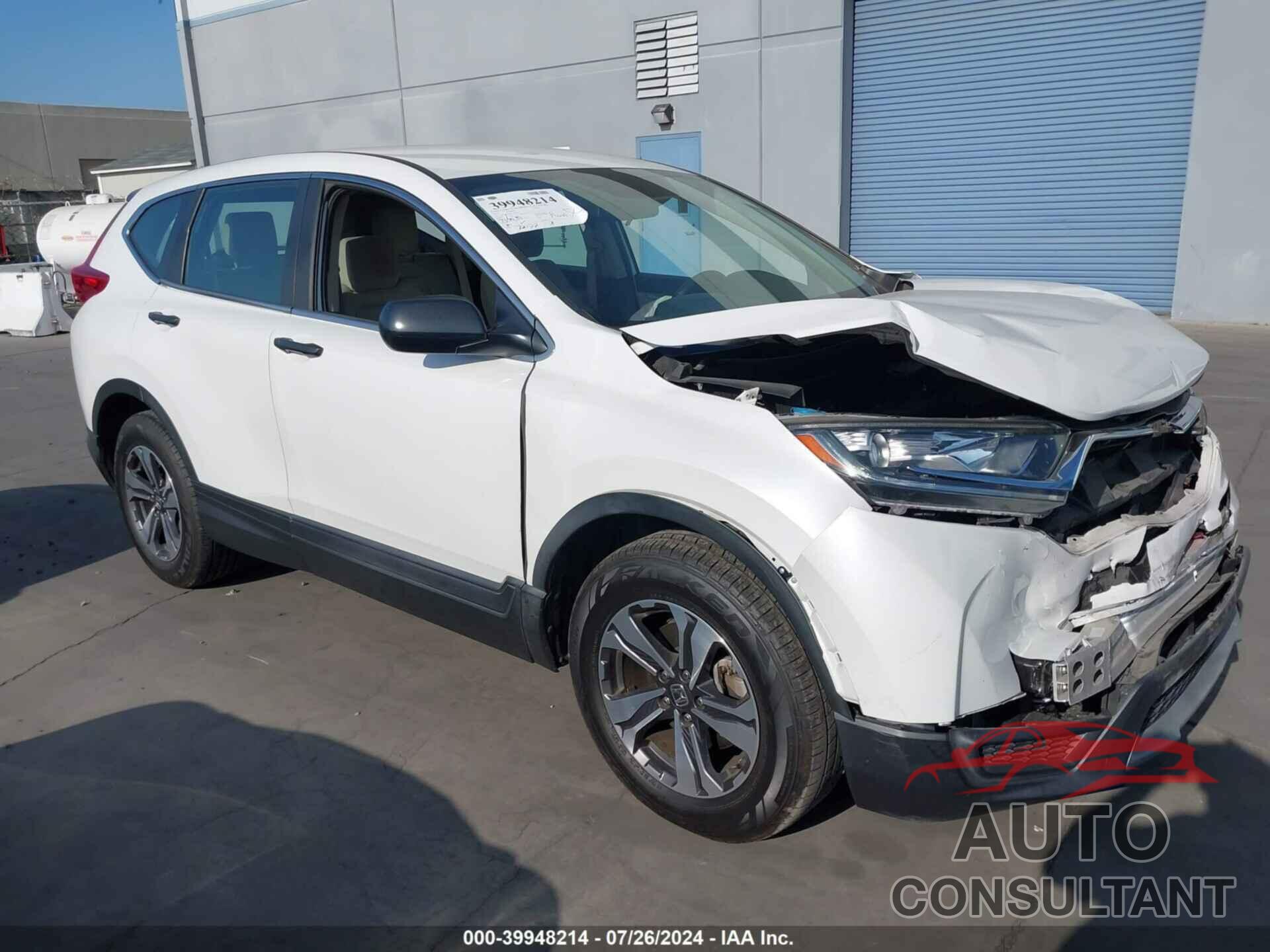 HONDA CR-V 2019 - 5J6RW5H30KL003350