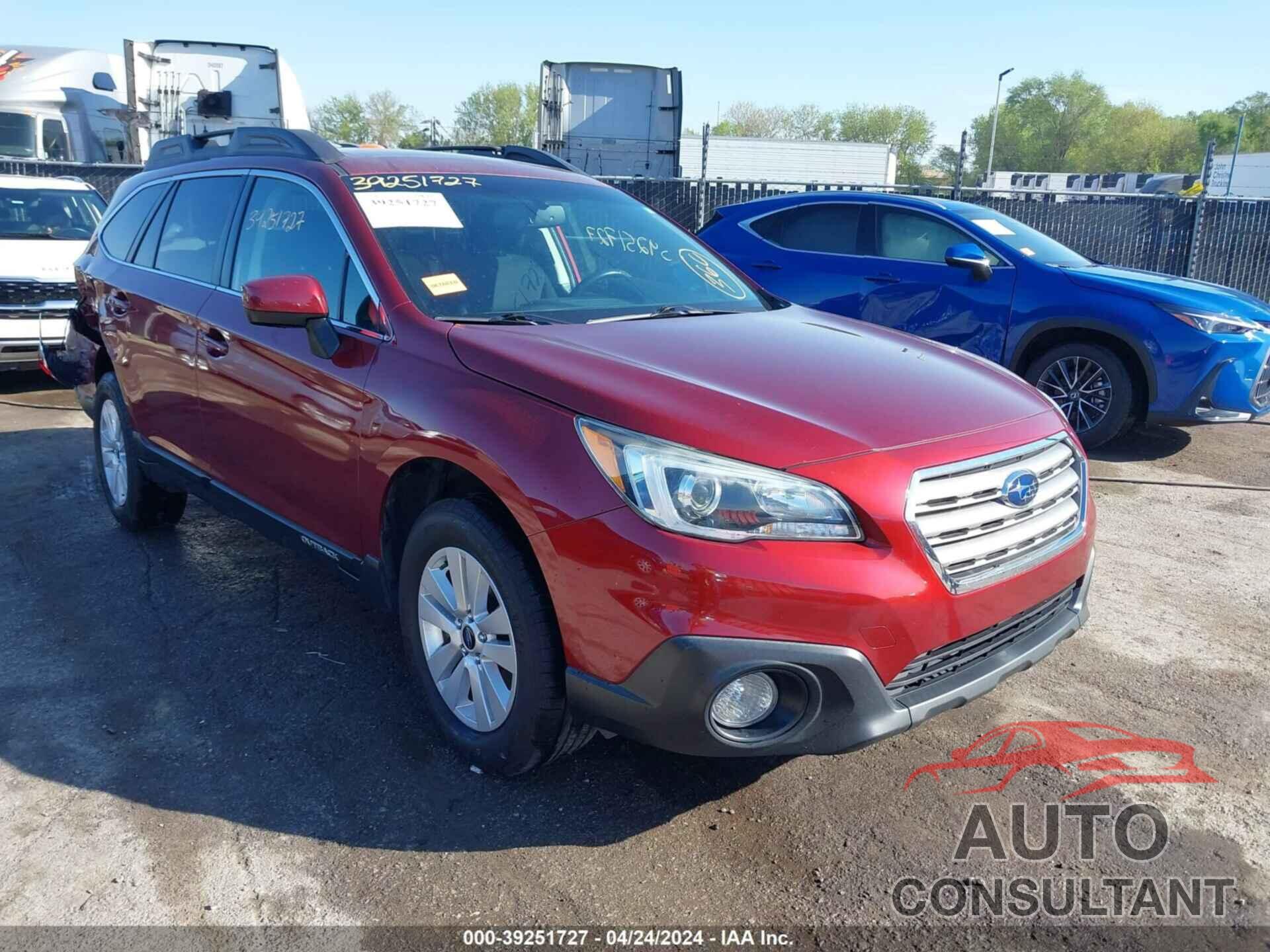 SUBARU OUTBACK 2017 - 4S4BSADC2H3250715
