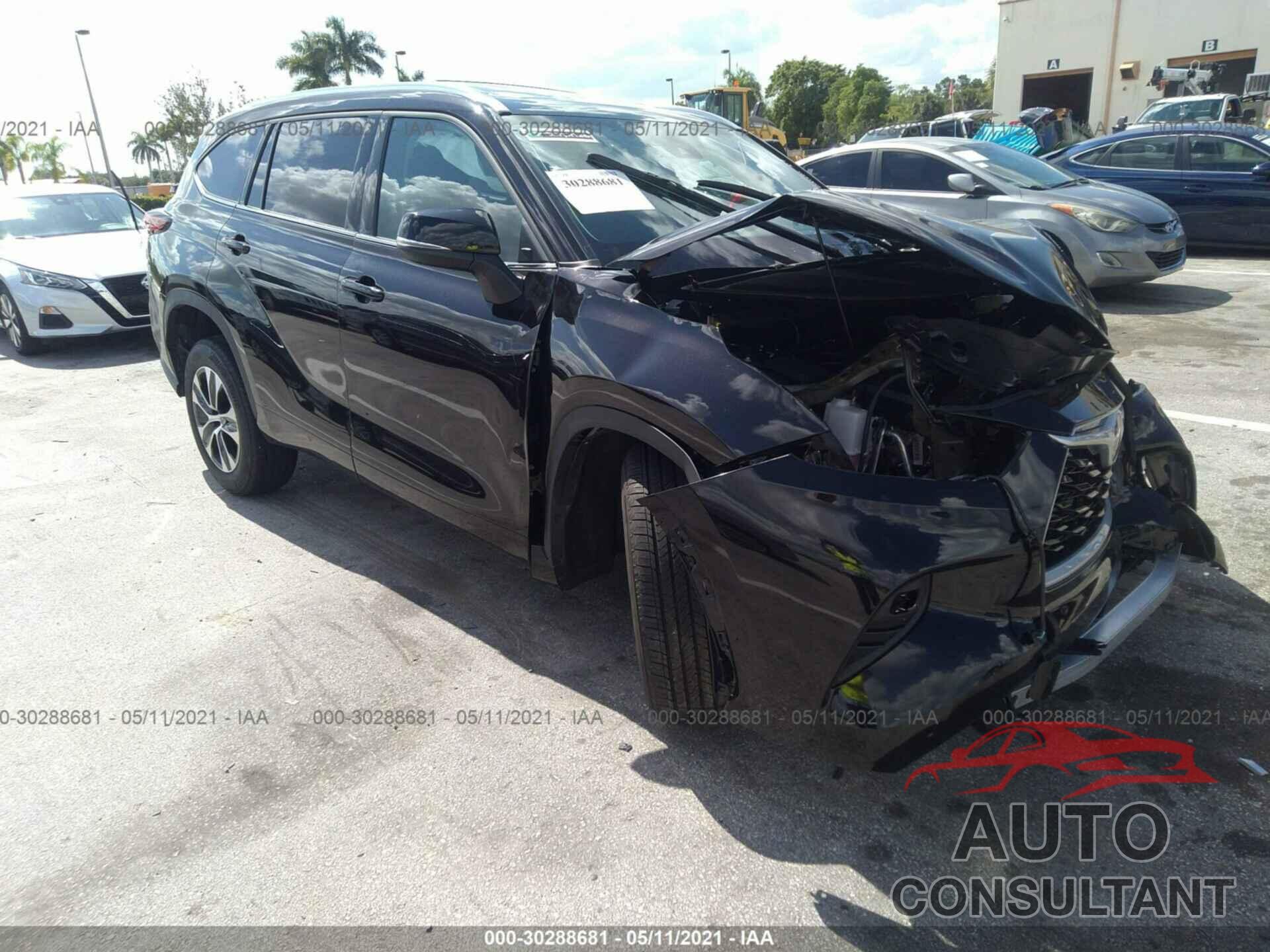 TOYOTA HIGHLANDER 2021 - 5TDGZRAH0MS051515