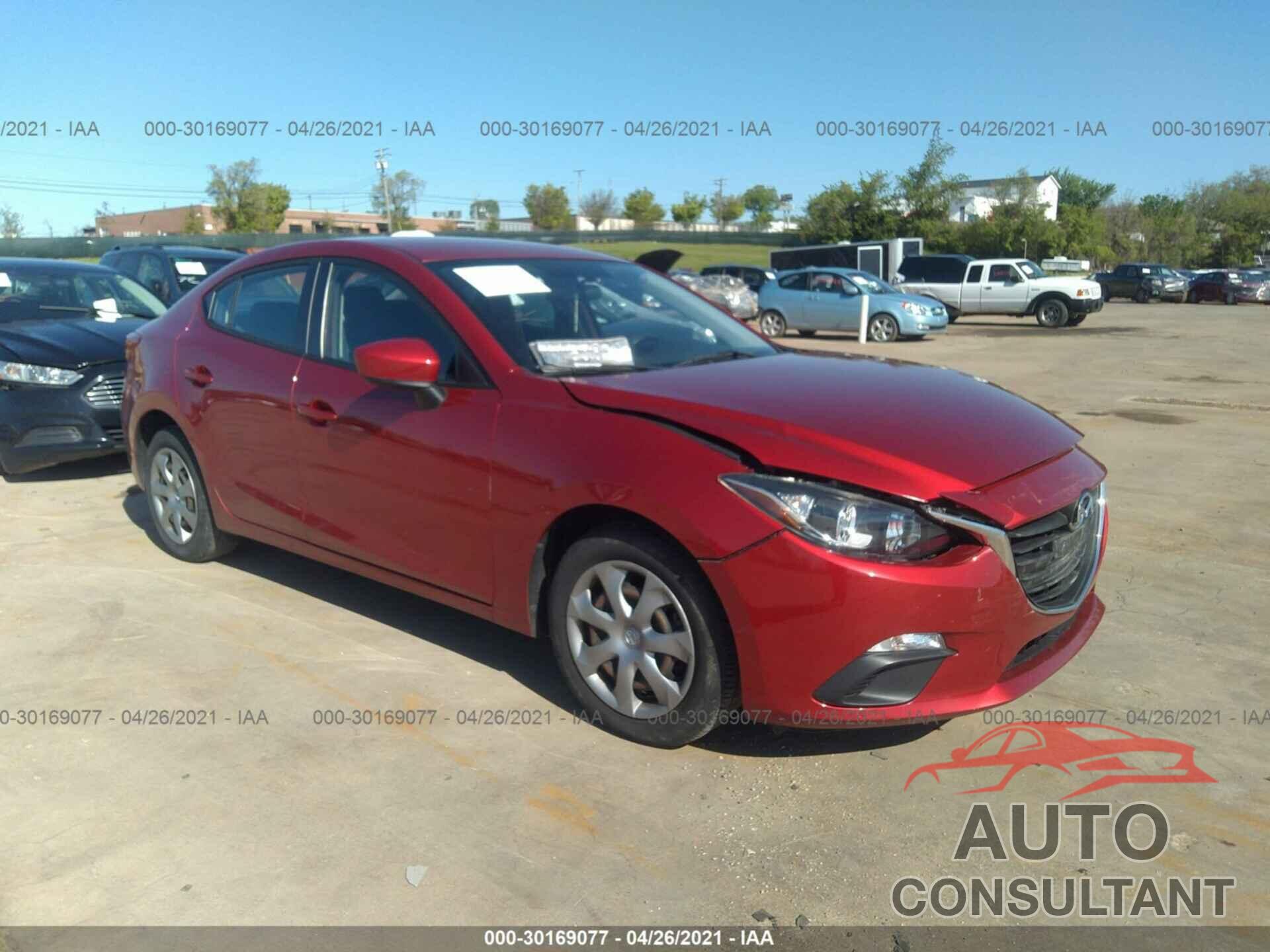 MAZDA MAZDA3 2016 - JM1BM1T75G1327445