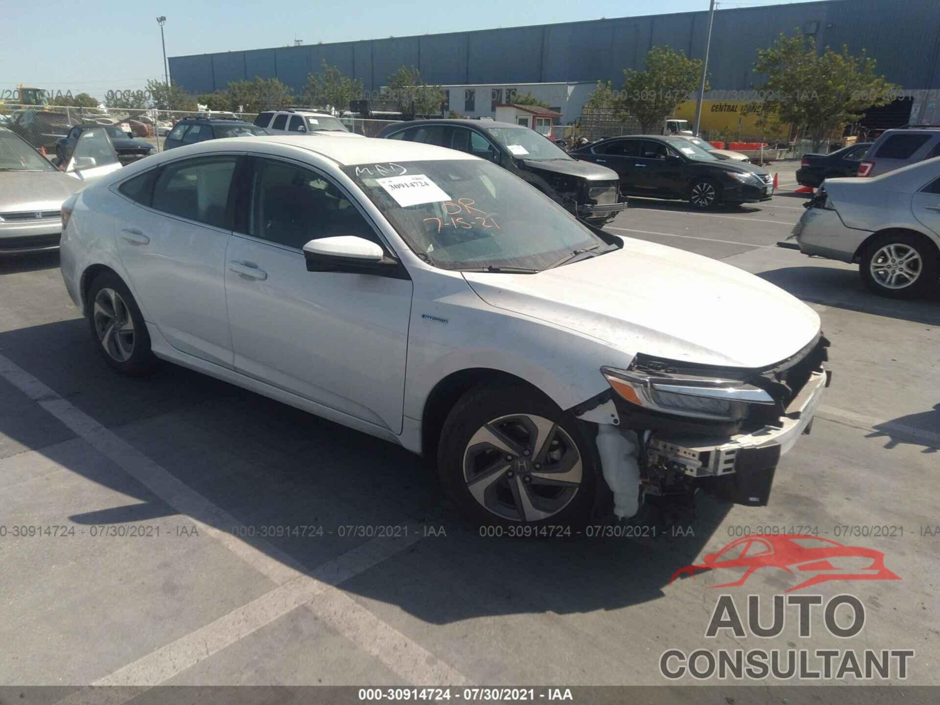 HONDA INSIGHT 2020 - 19XZE4F52LE009068