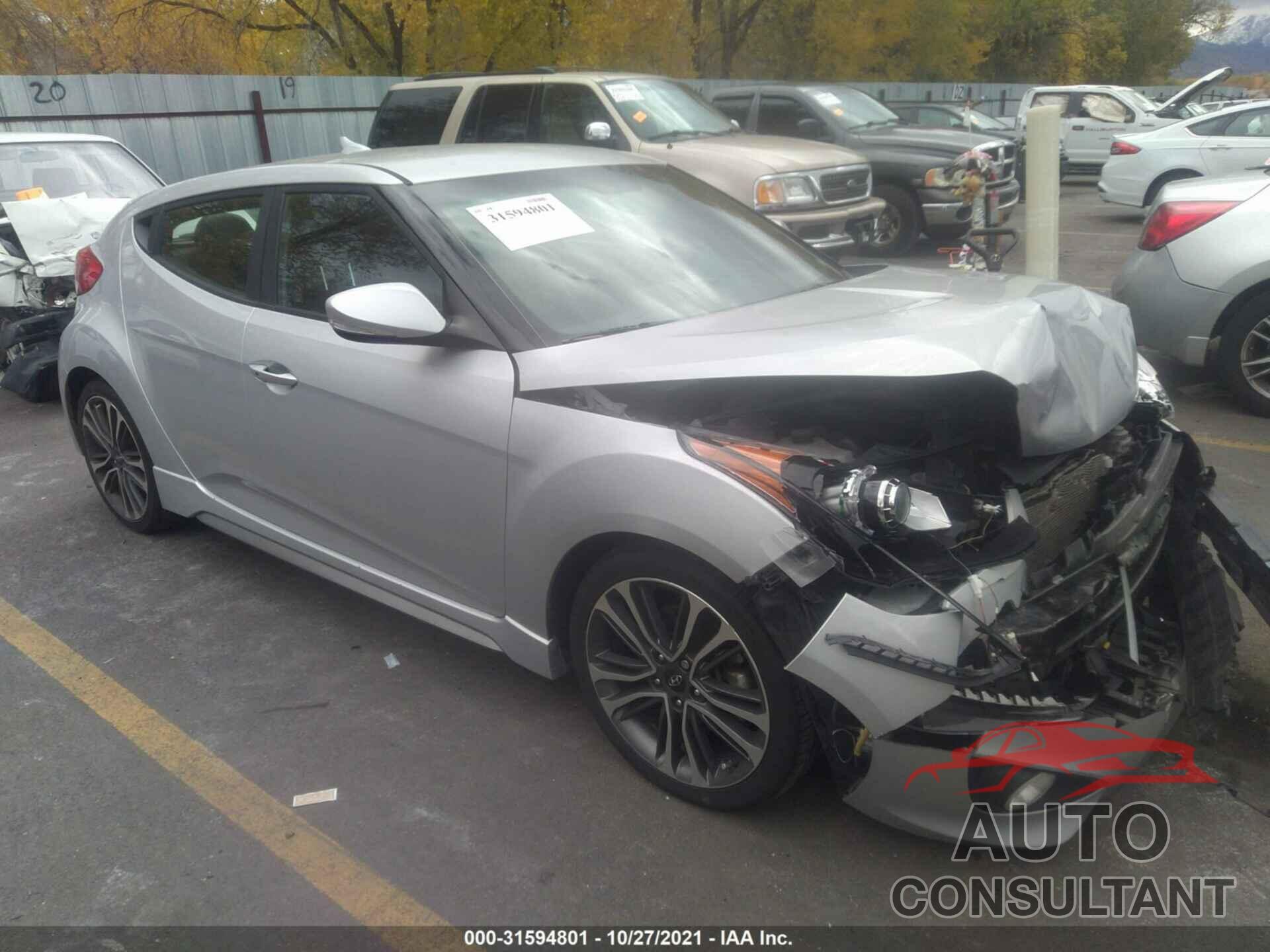 HYUNDAI VELOSTER 2017 - KMHTC6AE6HU313667