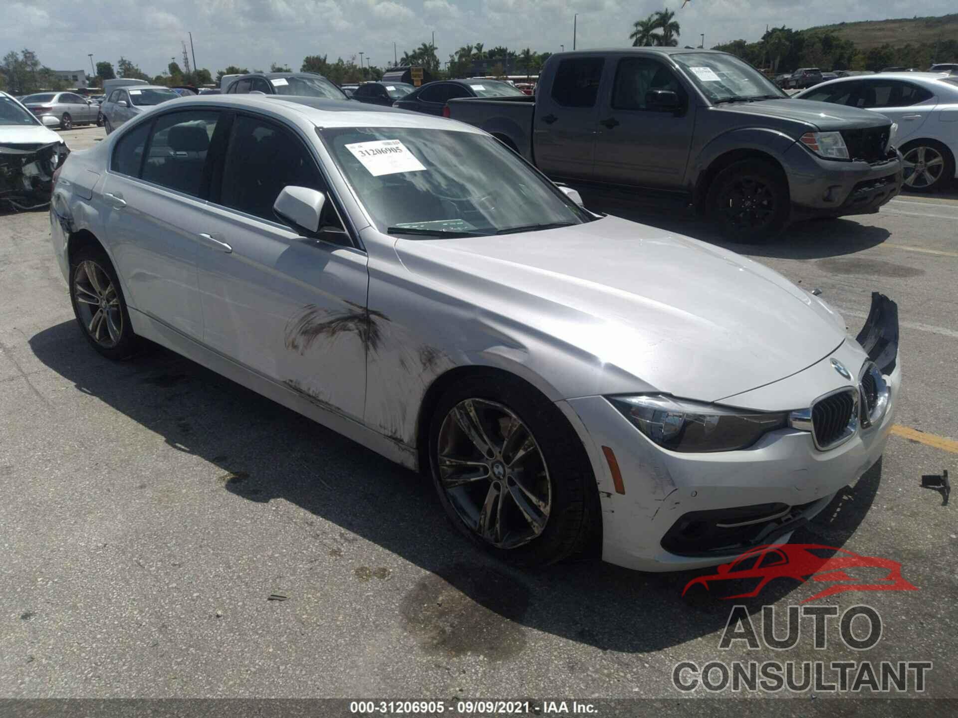 BMW 3 SERIES 2017 - WBA8B9G53HNU50997
