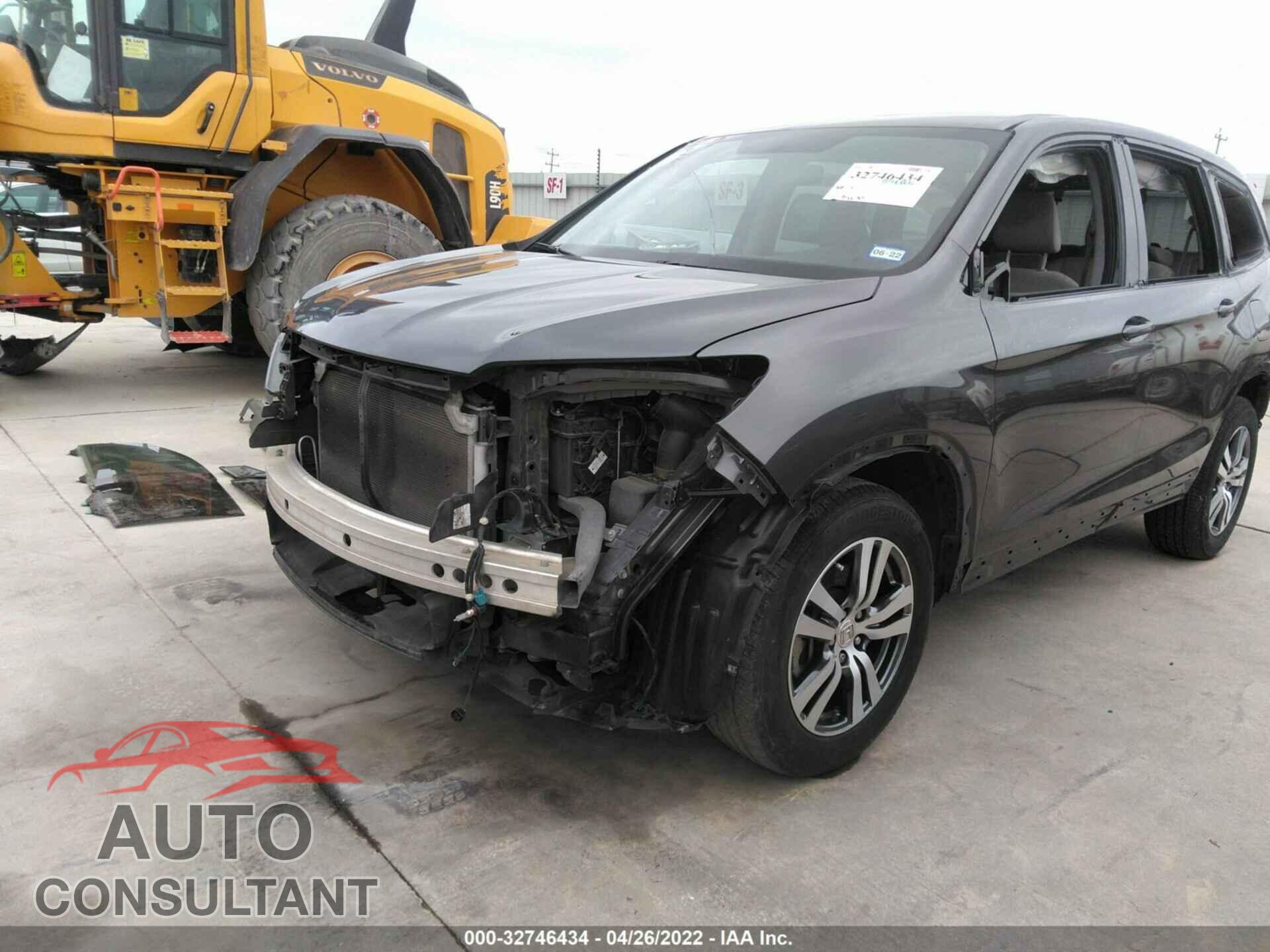 HONDA PILOT 2016 - 5FNYF6H33GB018684