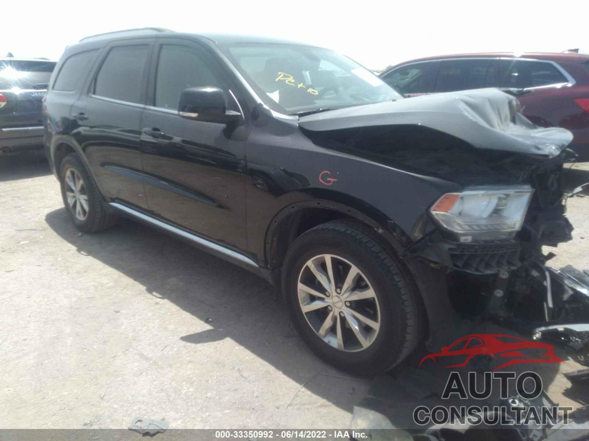 DODGE DURANGO 2016 - 1C4RDJDGXGC460137
