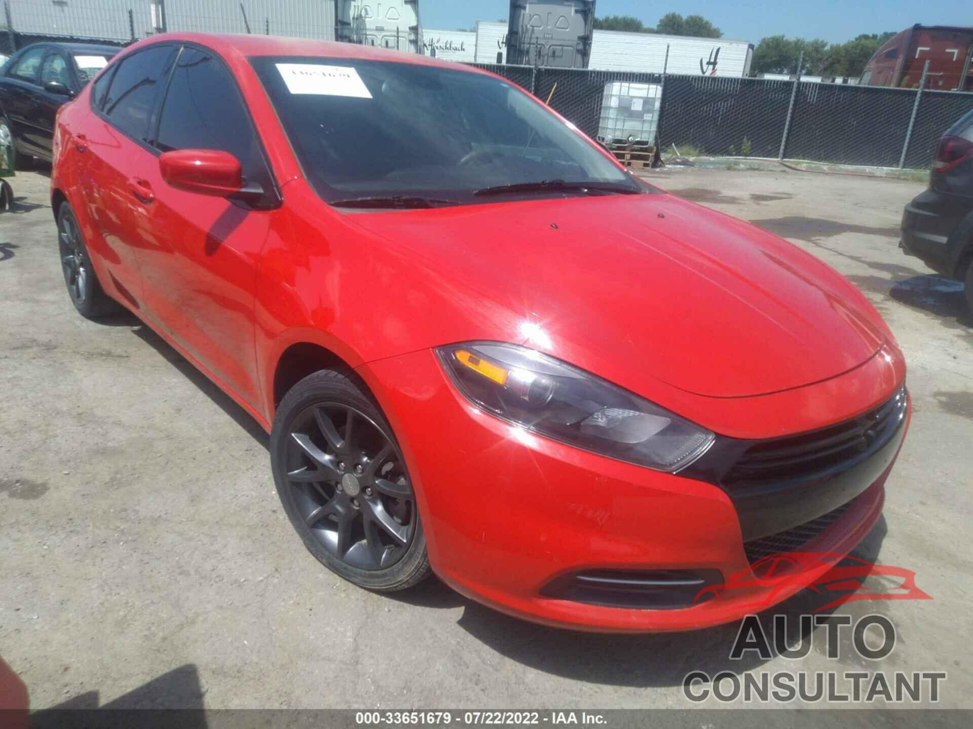 DODGE DART 2016 - 1C3CDFAA9GD625421