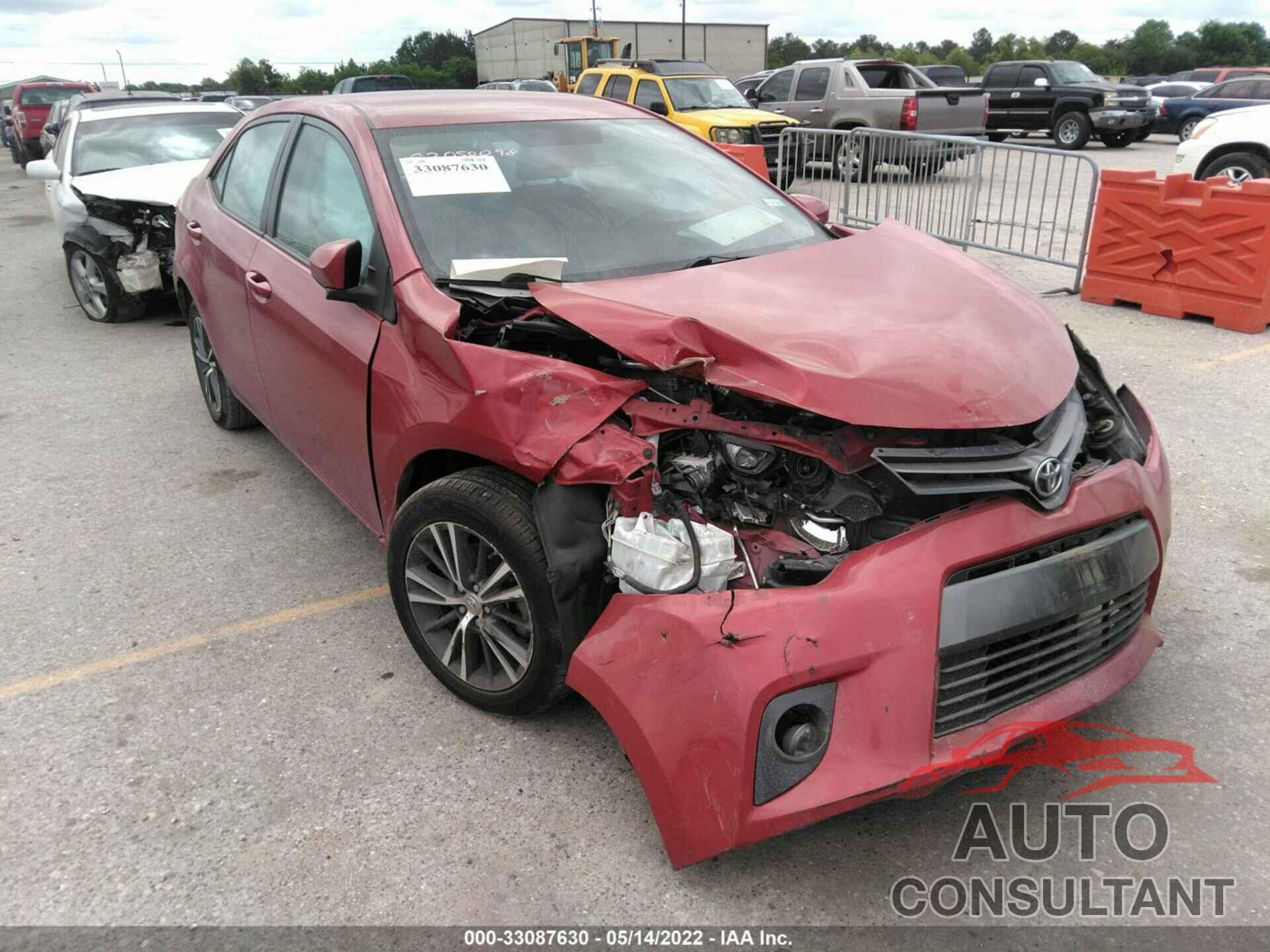 TOYOTA COROLLA 2016 - 5YFBURHE6GP432755