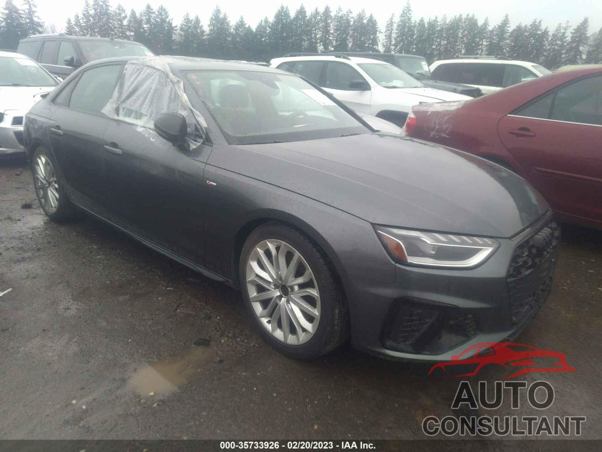 AUDI A4 SEDAN 2022 - WAUEAAF47NA015693