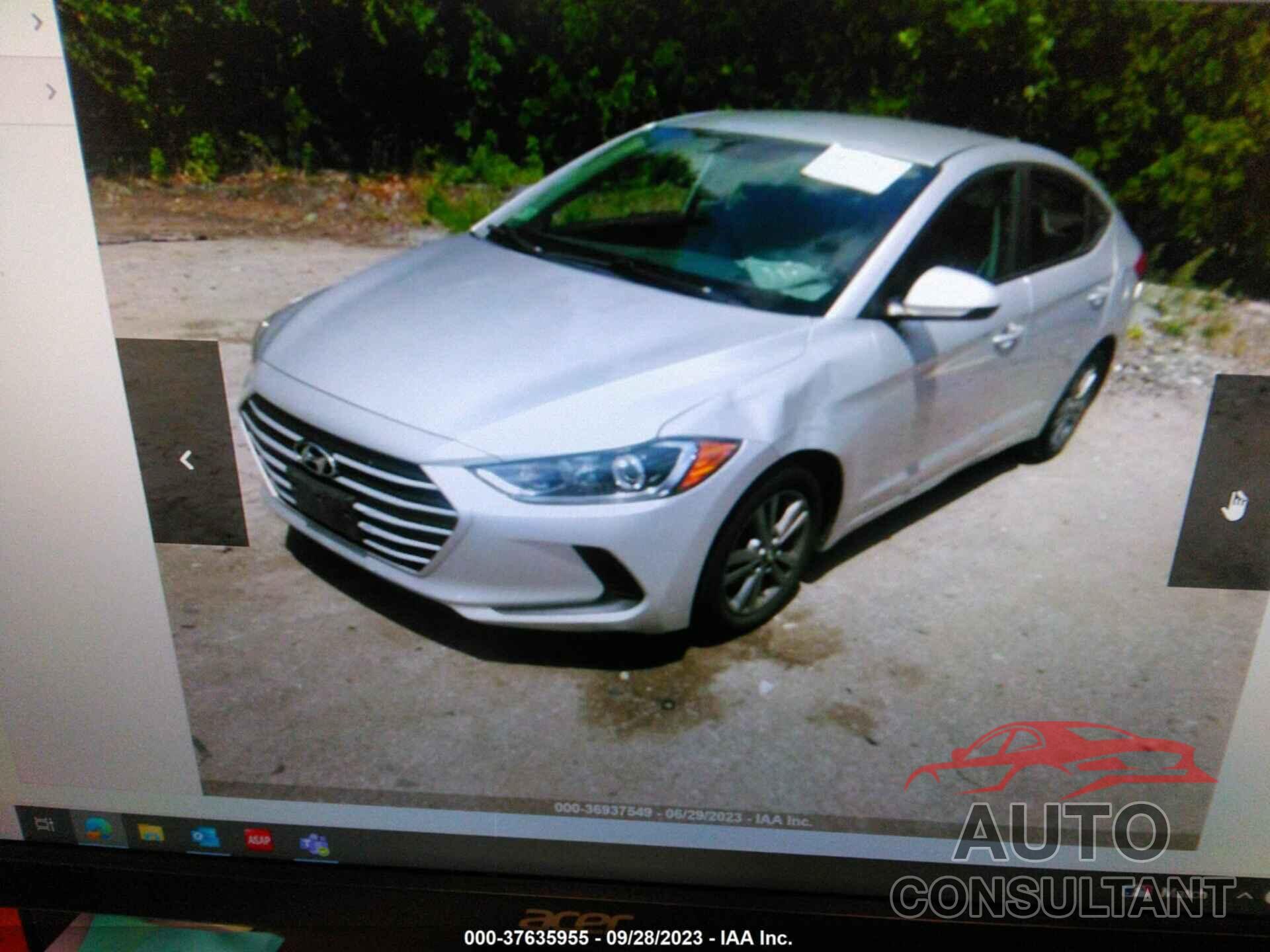 HYUNDAI ELANTRA 2017 - 5NPD84LF7HH160506