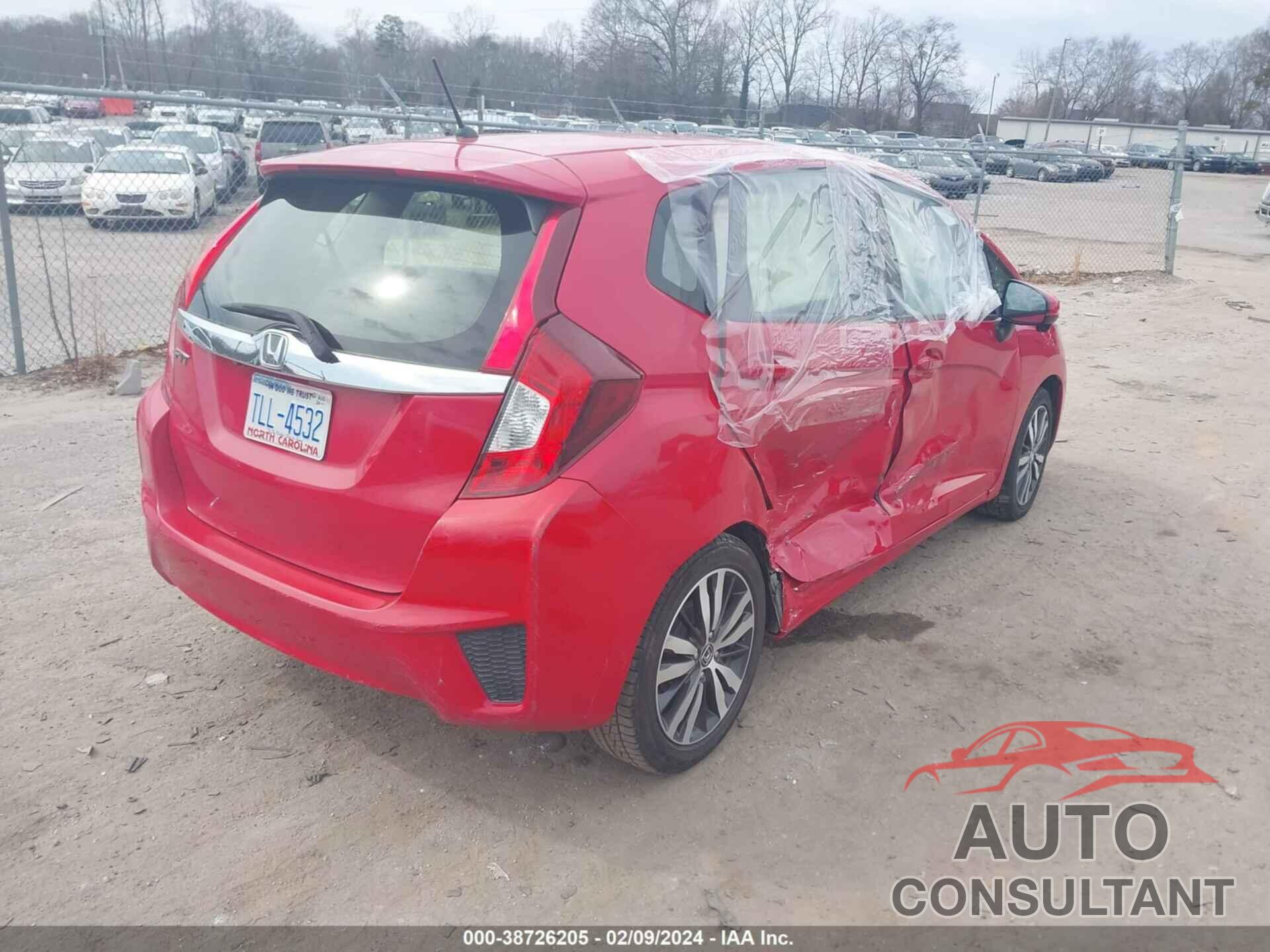 HONDA FIT 2016 - JHMGK5H75GX043174