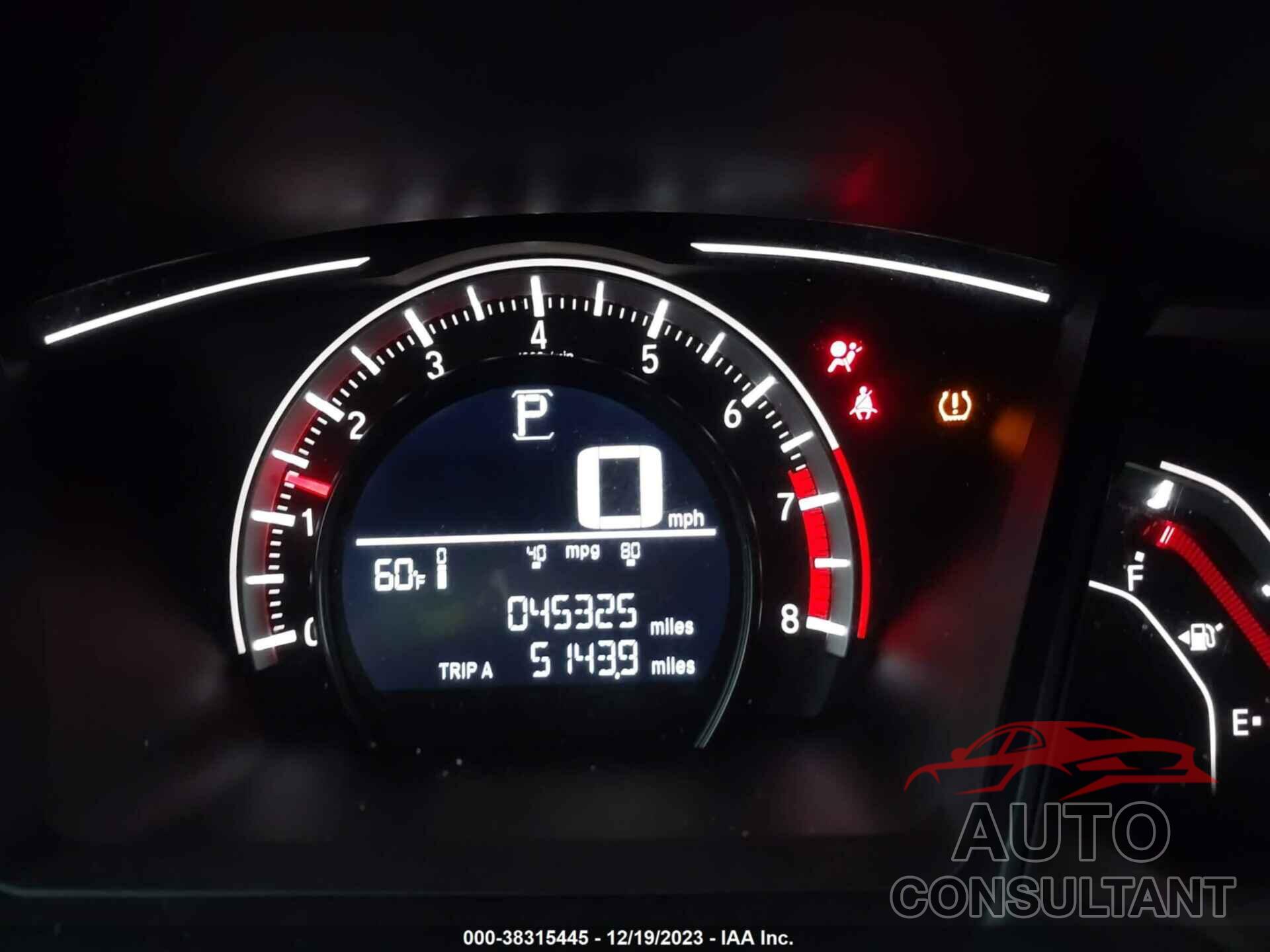 HONDA CIVIC 2017 - 2HGFC2F54HH517116