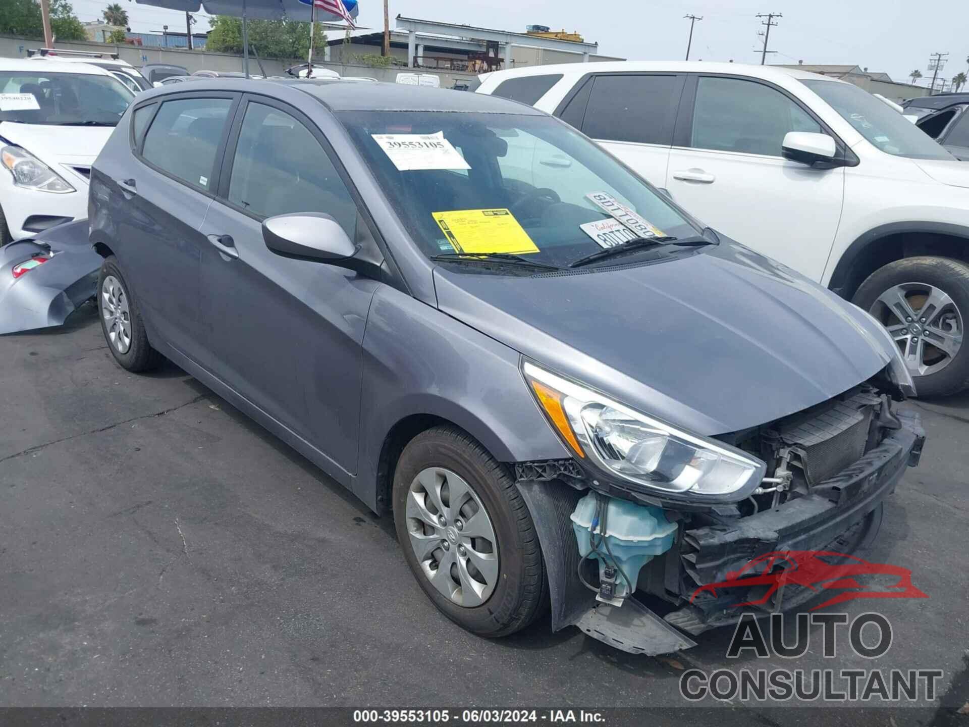 HYUNDAI ACCENT 2016 - KMHCT5AE7GU260437