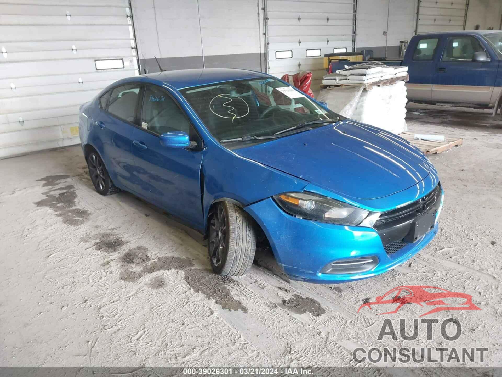 DODGE DART 2016 - 1C3CDFAA7GD607287