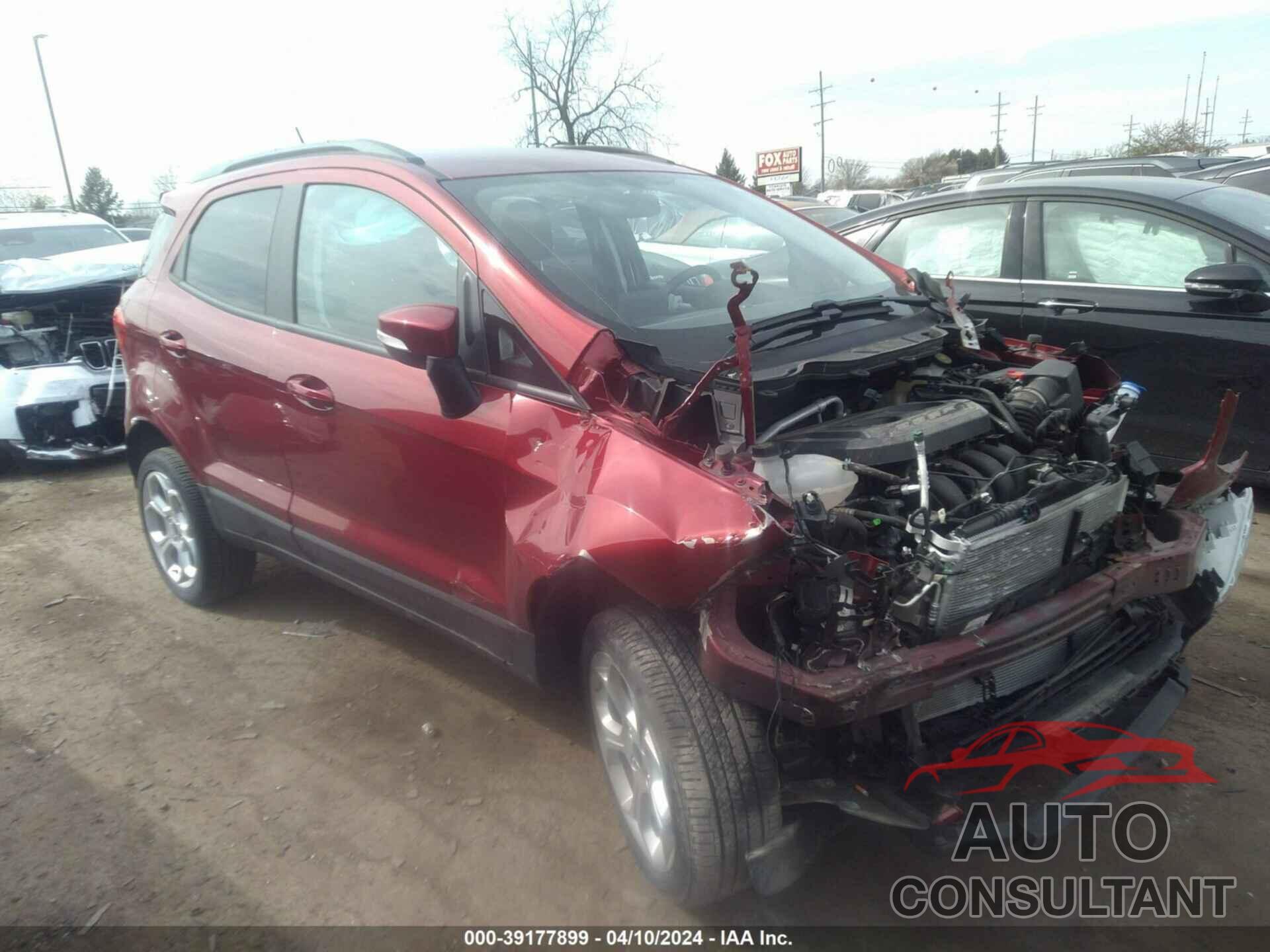 FORD ECOSPORT 2022 - MAJ6S3GL1NC464688