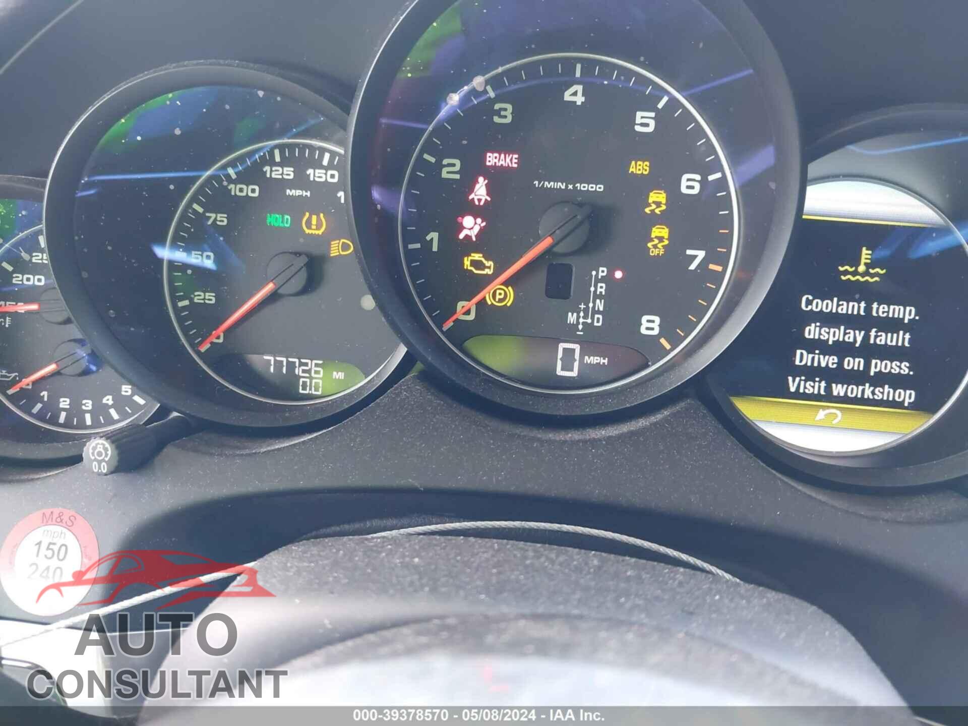 PORSCHE CAYENNE 2017 - WP1AA2A20HKA80525