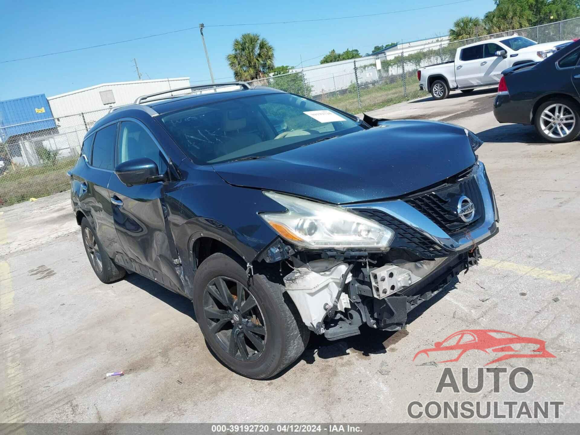 NISSAN MURANO 2016 - 5N1AZ2MG9GN138383