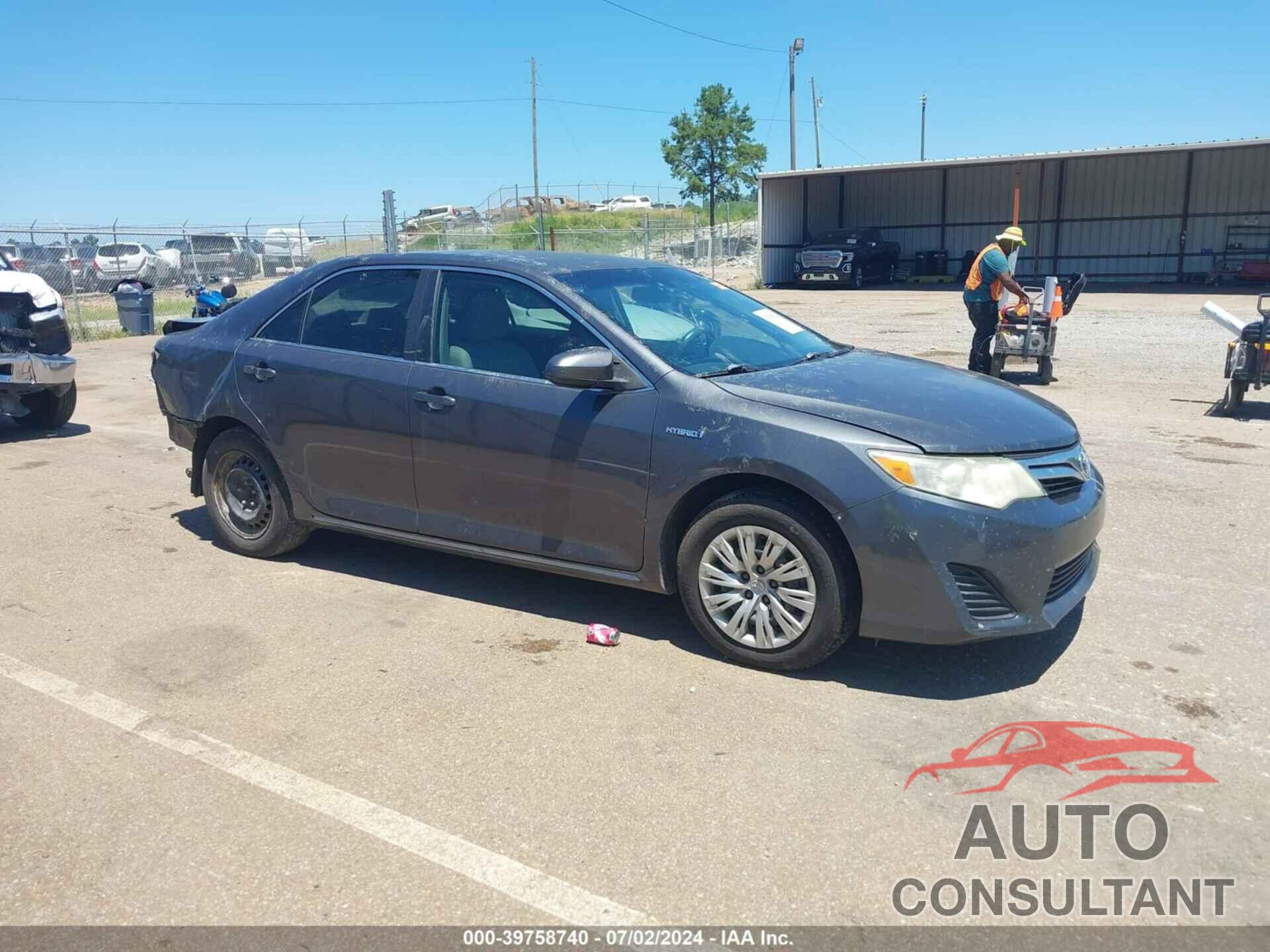 TOYOTA CAMRY HYBRID 2012 - 4T1BD1FK3CU055739