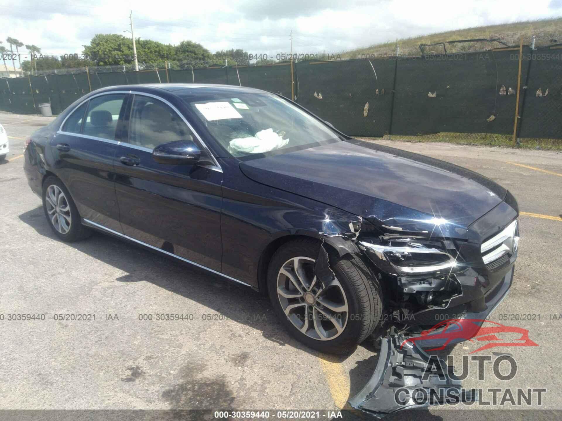 MERCEDES-BENZ C-CLASS 2016 - WDDWF4JB2GR166032