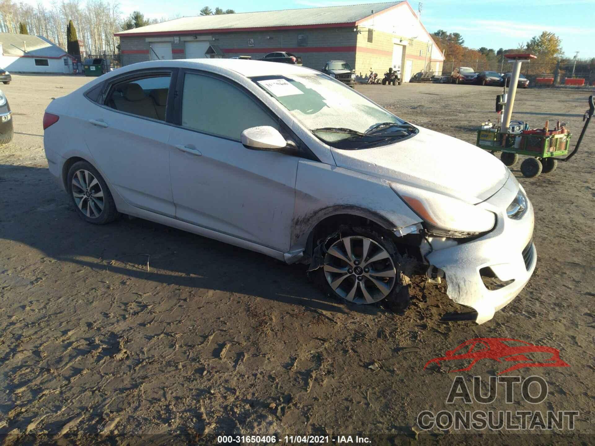 HYUNDAI ACCENT 2016 - KMHCU4AE9GU117478