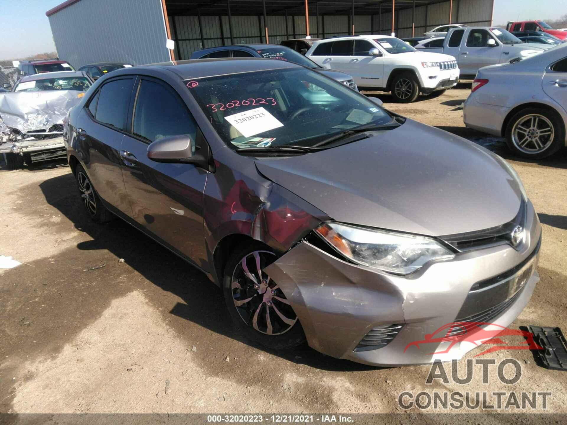 TOYOTA COROLLA 2016 - 2T1BURHE7GC646752