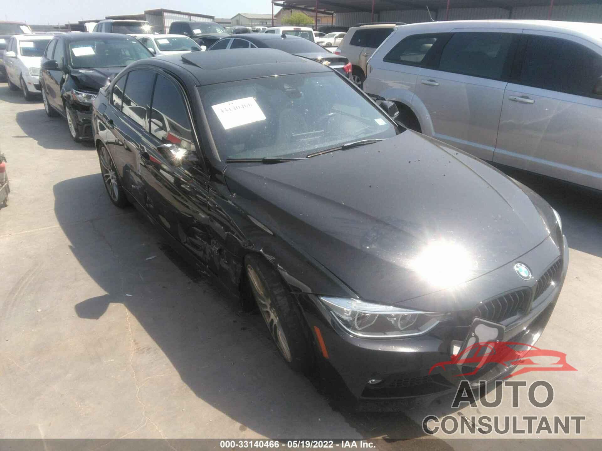 BMW 3 SERIES 2016 - WBA8B3G55GNT92175
