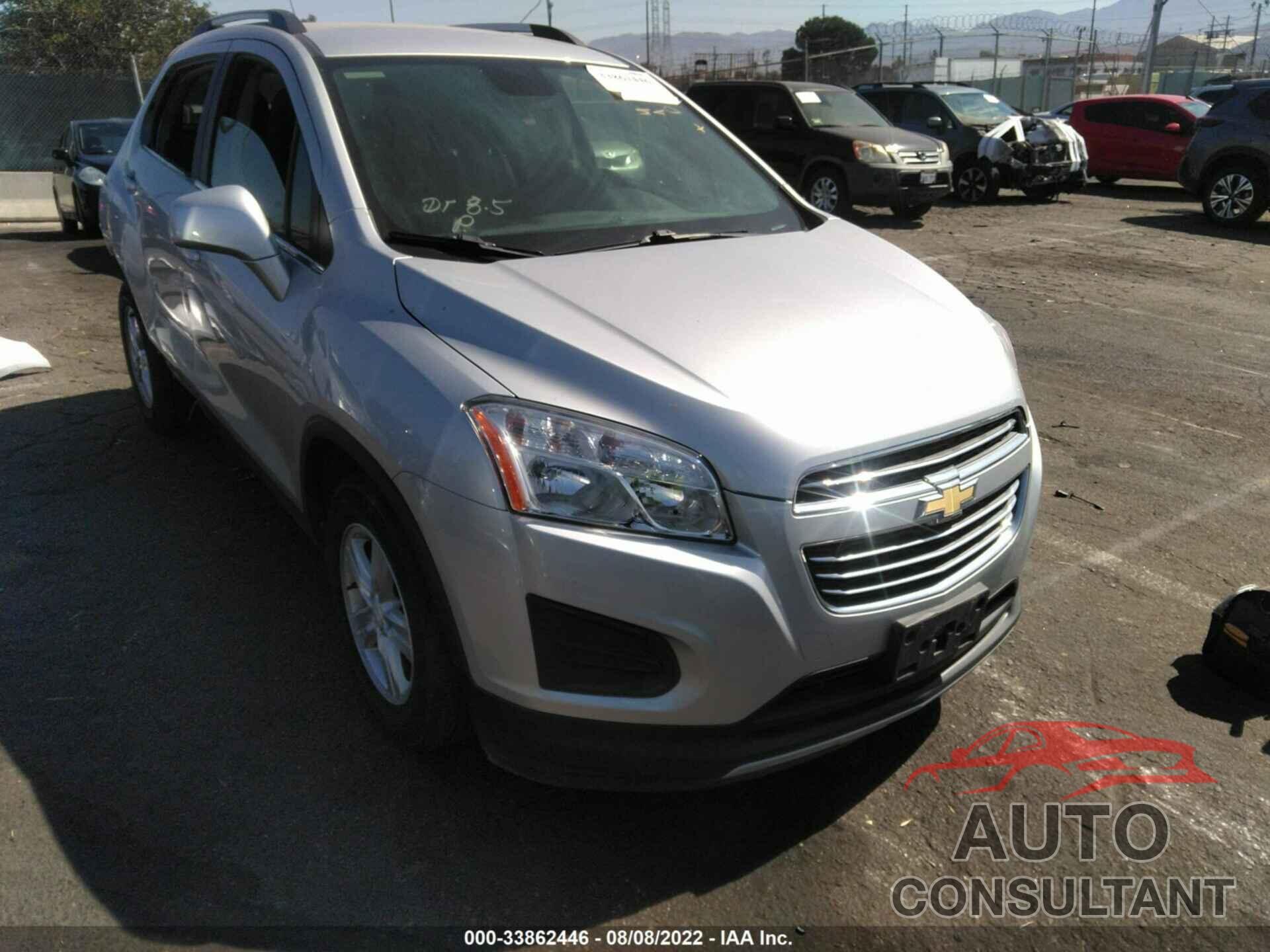 CHEVROLET TRAX 2016 - KL7CJLSB1GB625559