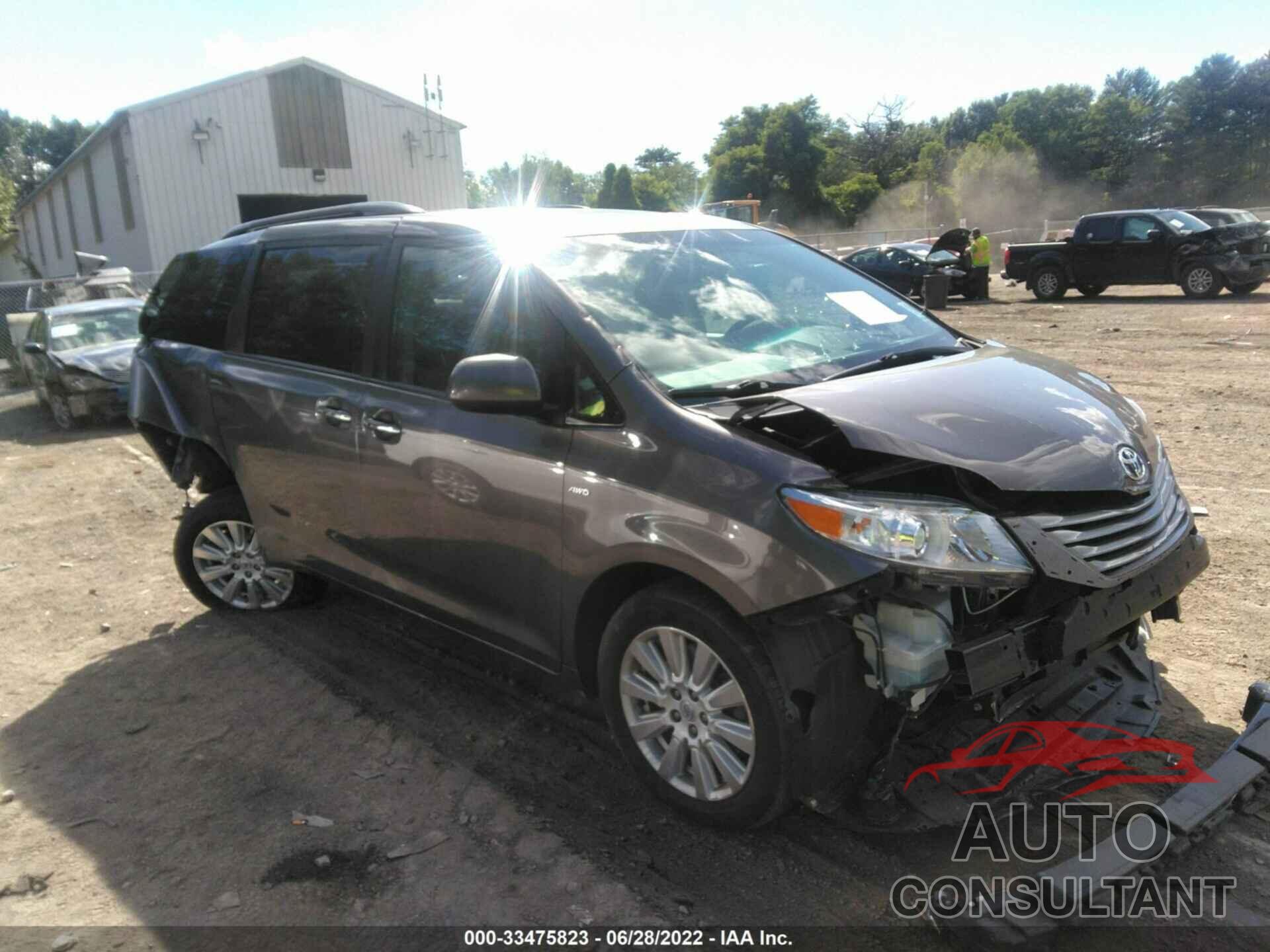 TOYOTA SIENNA 2017 - 5TDDZ3DC7HS162147