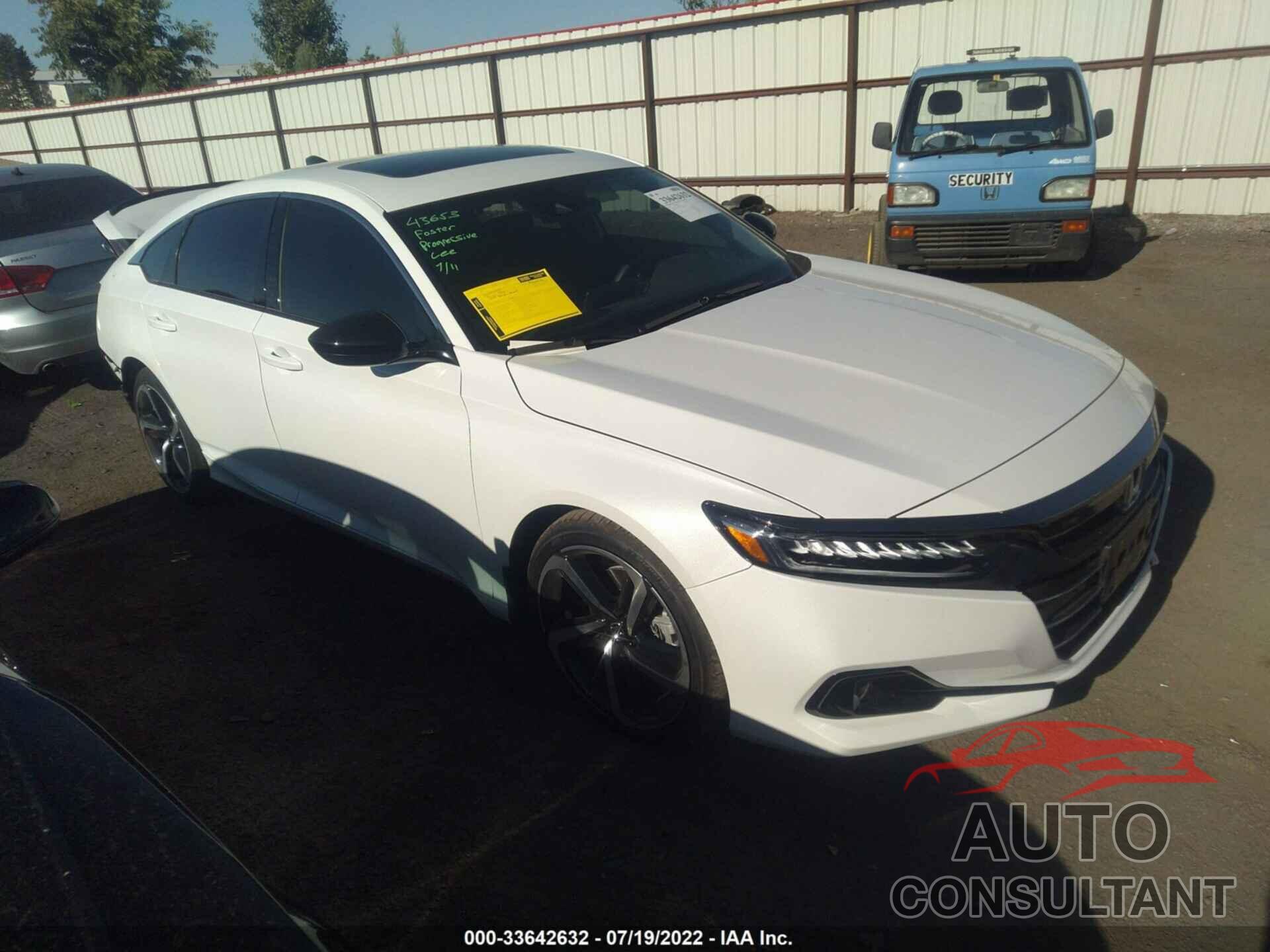 HONDA ACCORD SEDAN 2022 - 1HGCV2F39NA007608