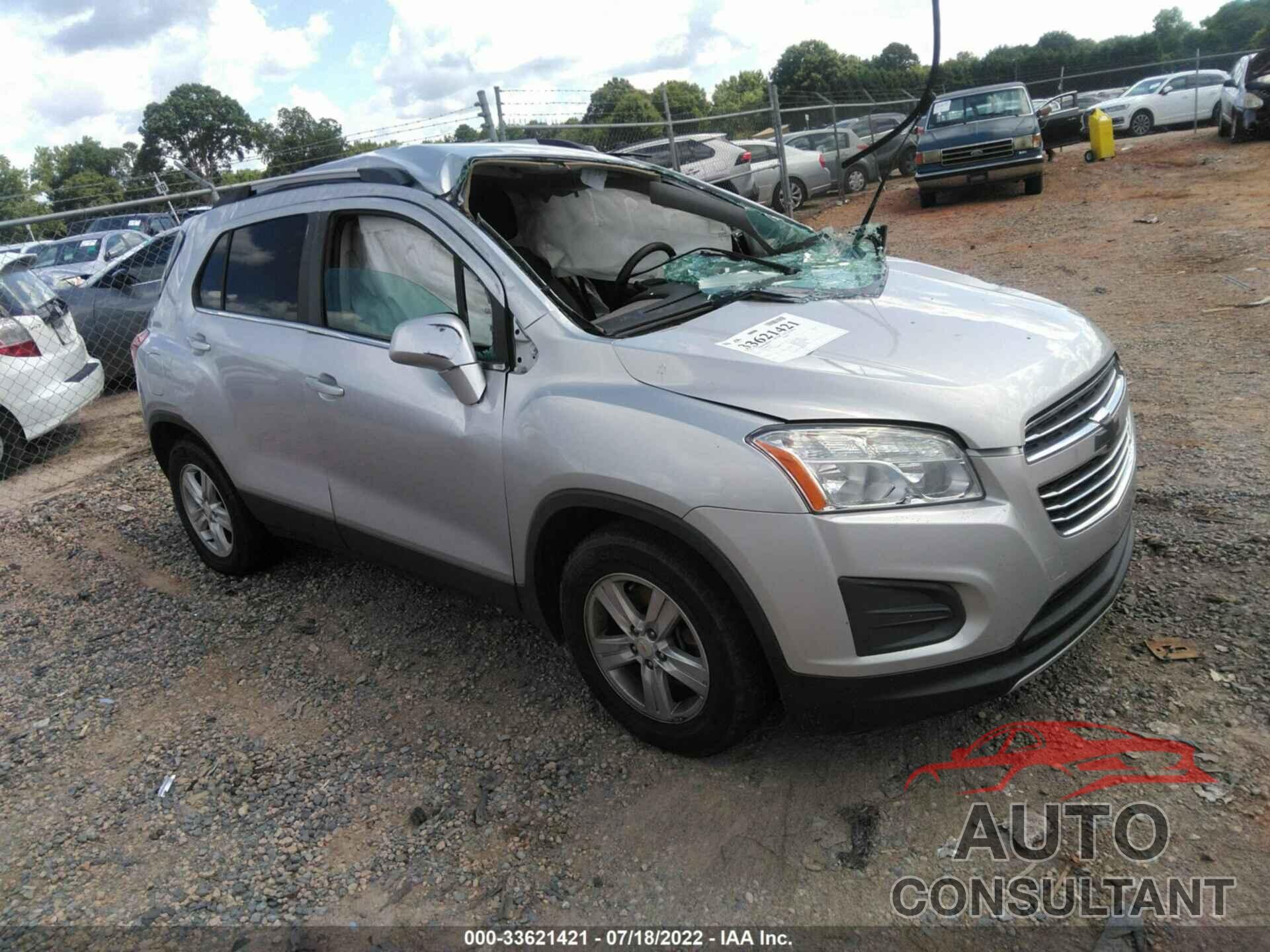 CHEVROLET TRAX 2016 - KL7CJLSB0GB619543