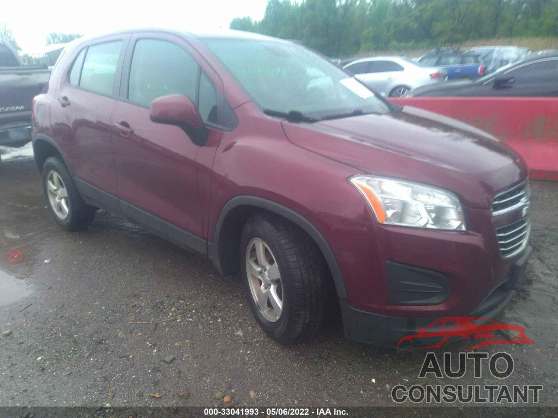 CHEVROLET TRAX 2016 - 3GNCJNSB4GL140904