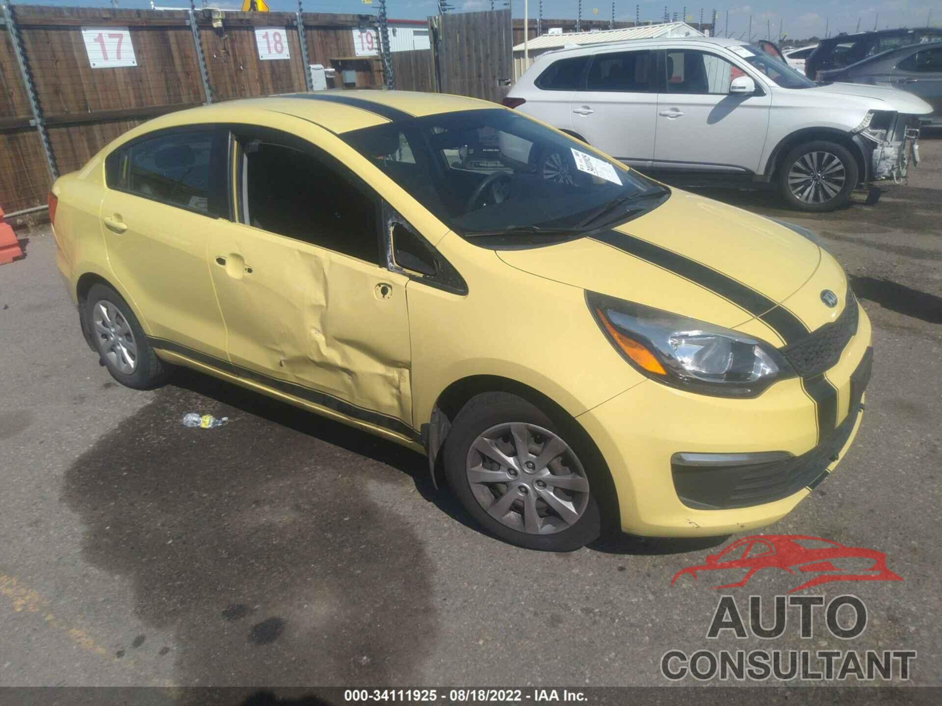 KIA RIO 2016 - KNADM4A32G6660339