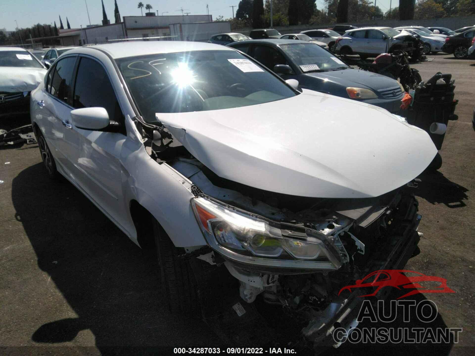 HONDA ACCORD SEDAN 2016 - 1HGCR2F38GA097454