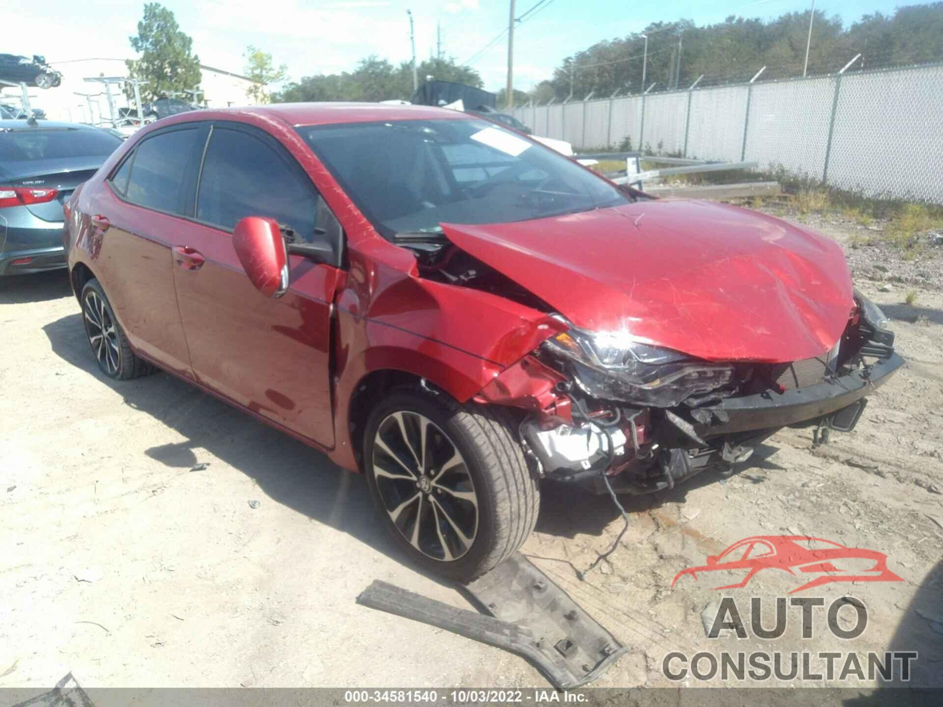 TOYOTA COROLLA 2017 - 2T1BURHE8HC756503