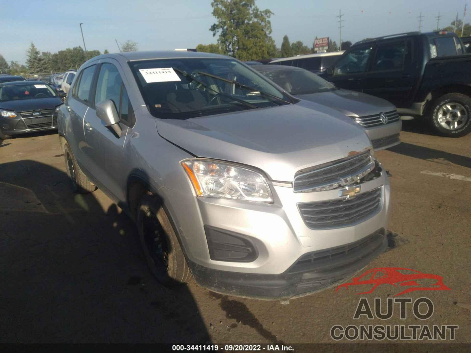 CHEVROLET TRAX 2016 - 3GNCJKSB9GL259787