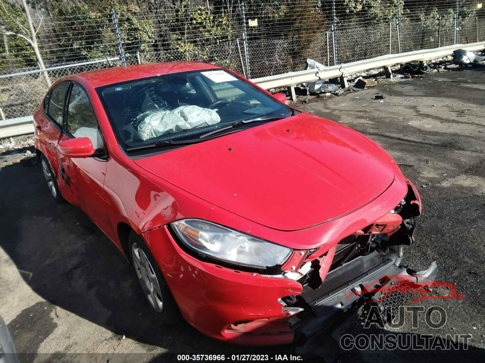 DODGE DART 2016 - 1C3CDFAAXGD644740