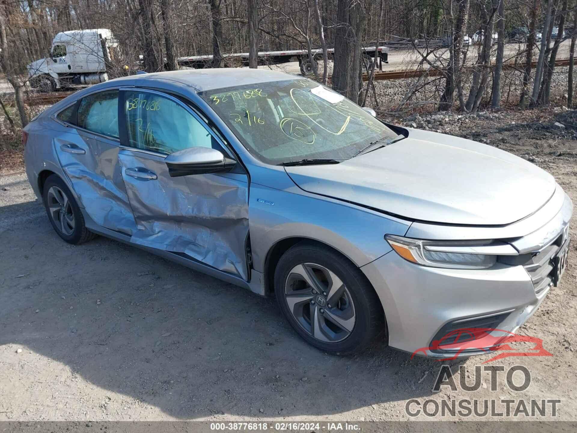 HONDA INSIGHT 2019 - 19XZE4F56KE018323