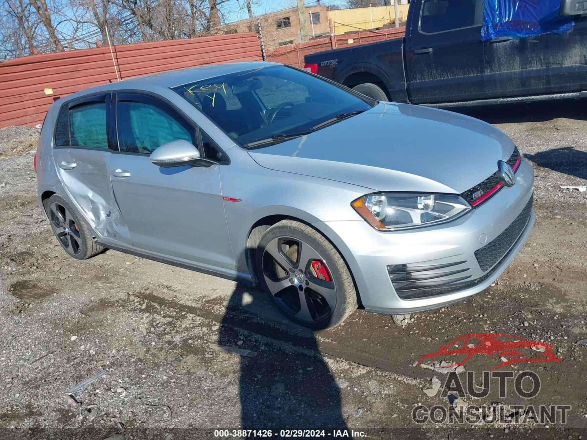 VOLKSWAGEN GTI 2016 - 3VW4T7AU4GM022008