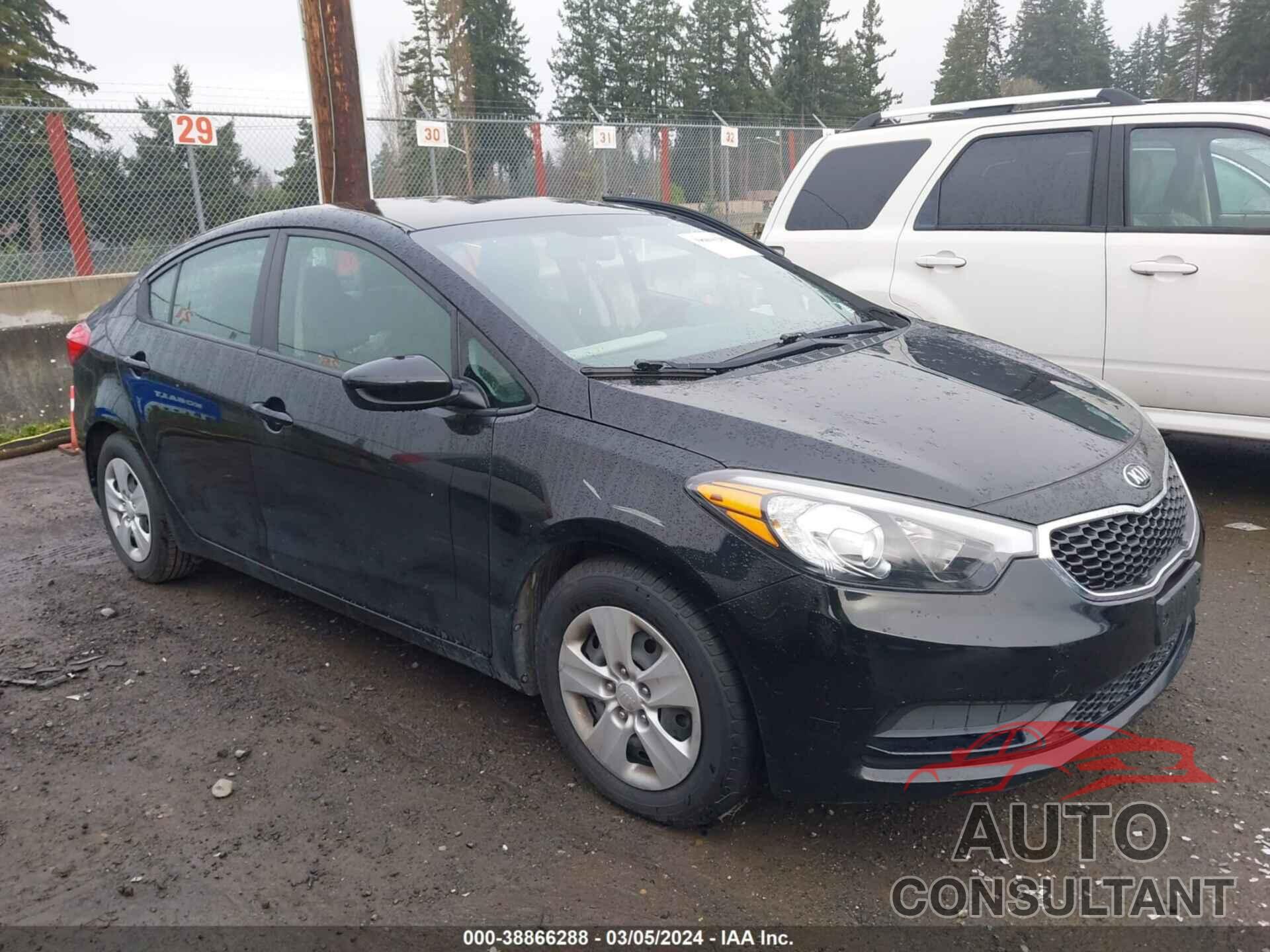 KIA FORTE 2016 - KNAFK4A65G5559035