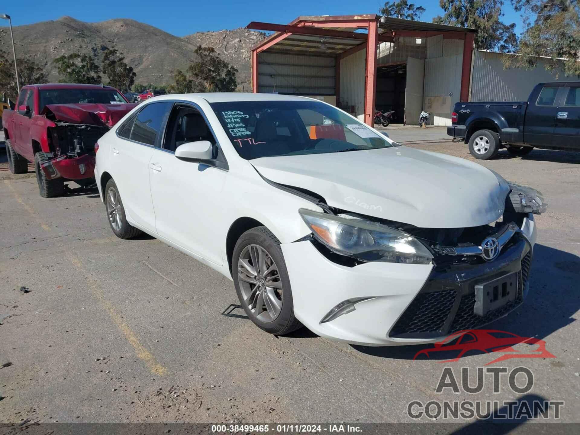 TOYOTA CAMRY 2015 - 4T1BF1FK6FU092329
