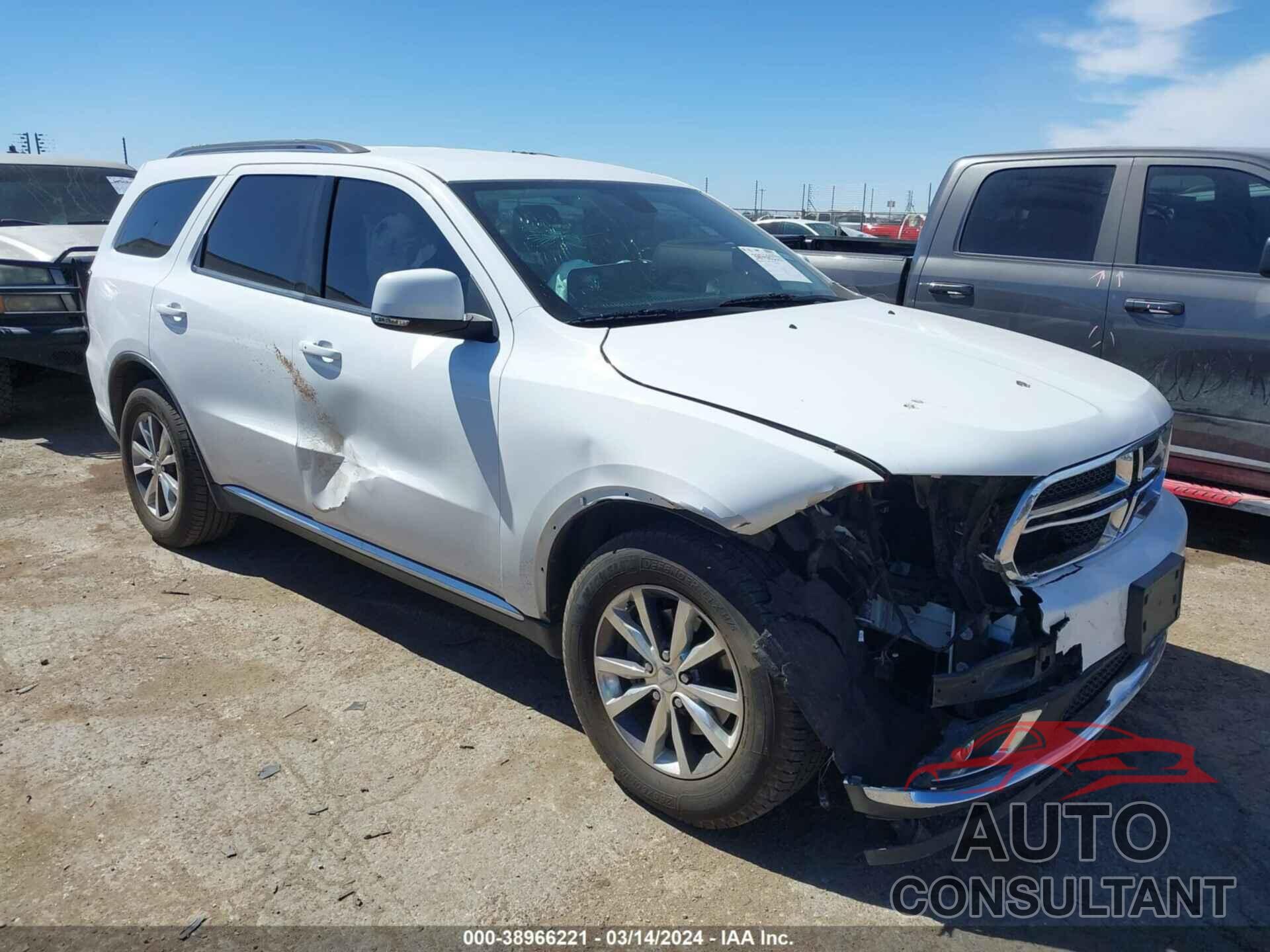 DODGE DURANGO 2016 - 1C4RDHDG6GC301222