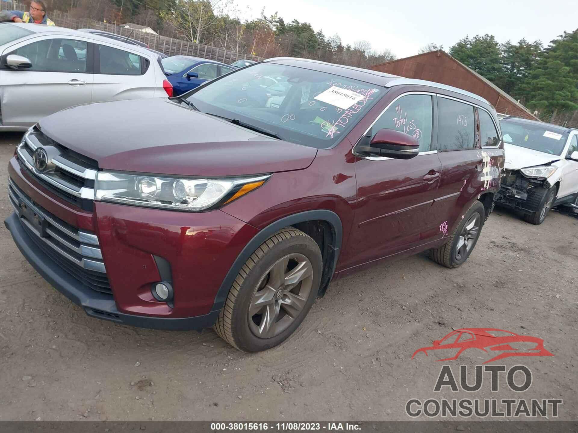 TOYOTA HIGHLANDER 2017 - 5TDDZRFHXHS367263