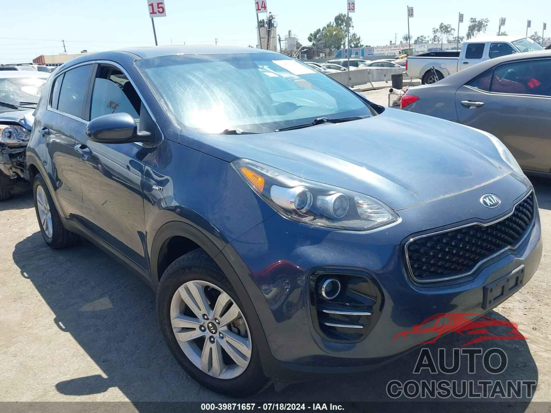 KIA SPORTAGE 2017 - KNDPMCAC0H7199048