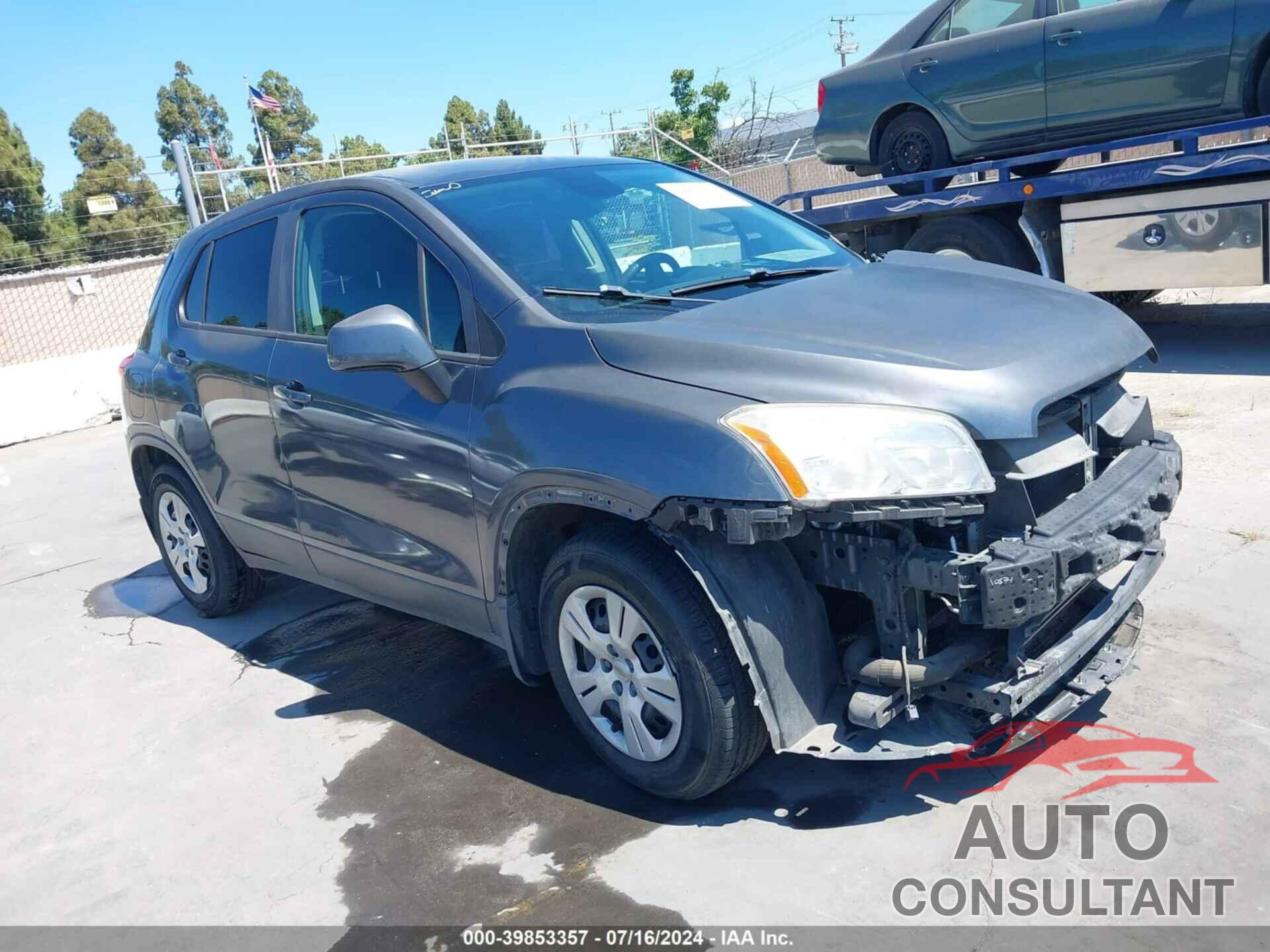 CHEVROLET TRAX 2016 - 3GNCJKSB3GL244606