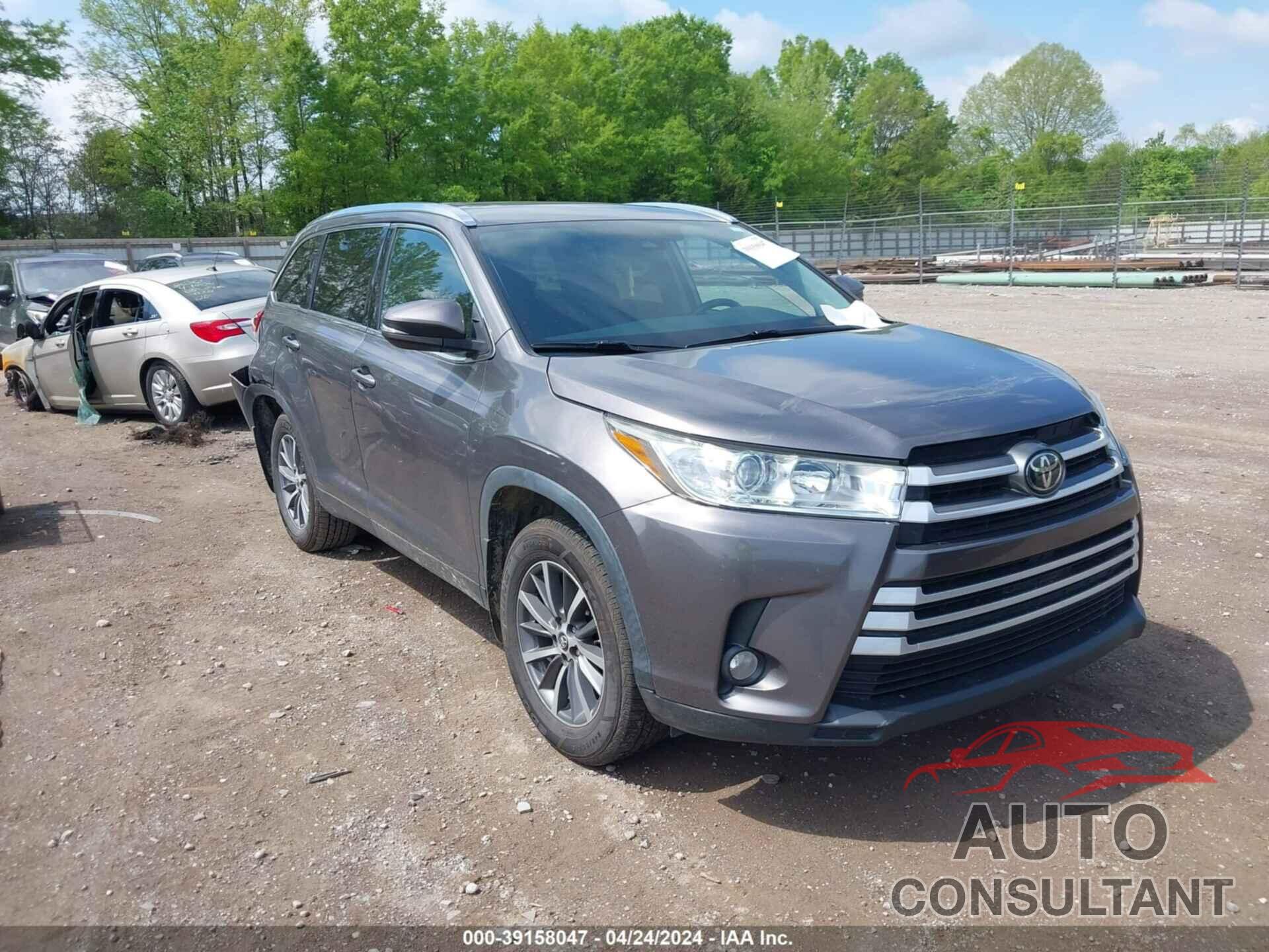 TOYOTA HIGHLANDER 2019 - 5TDJZRFHXKS613965