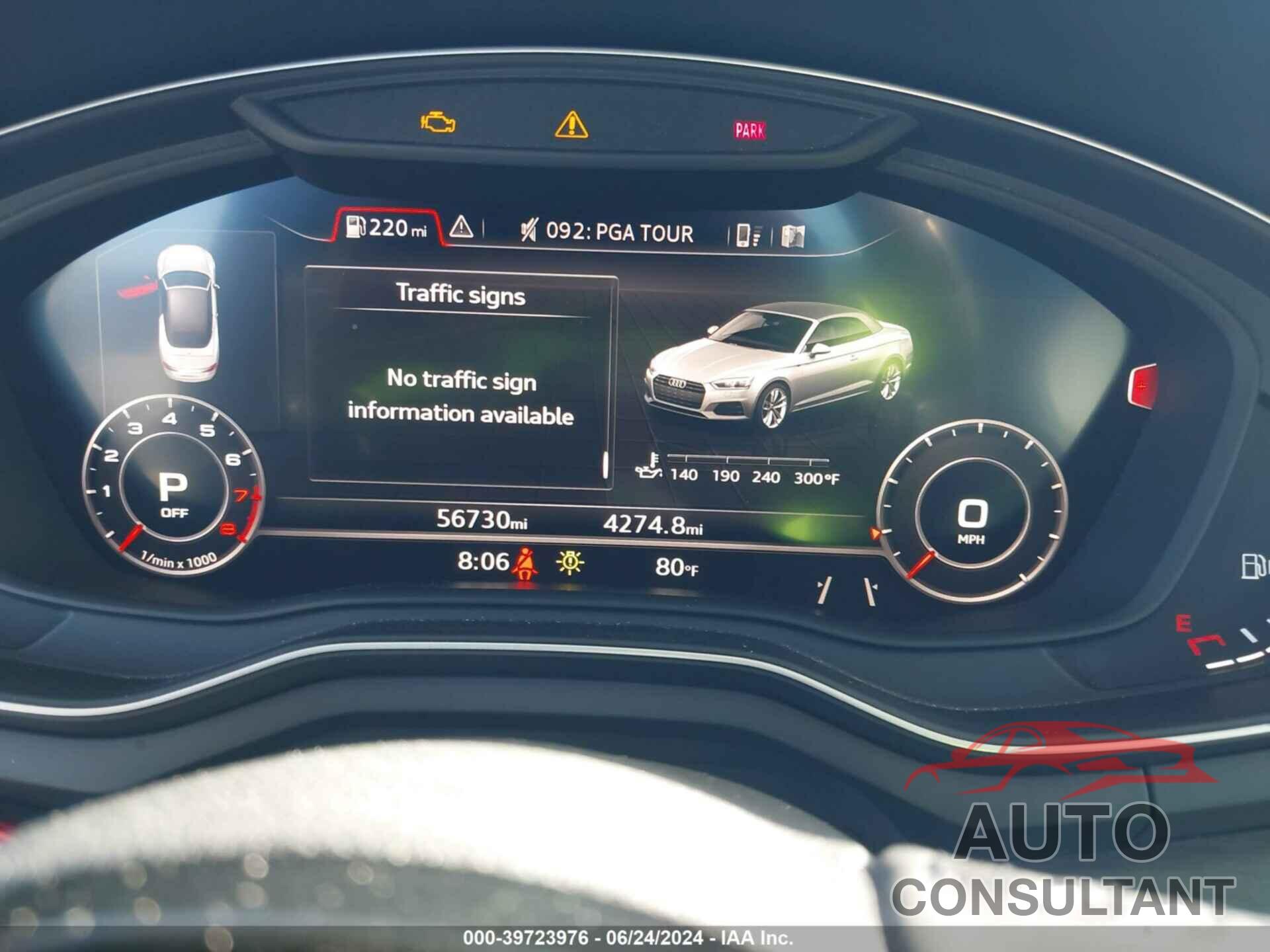 AUDI A5 2018 - WAU2NGF54JN018928