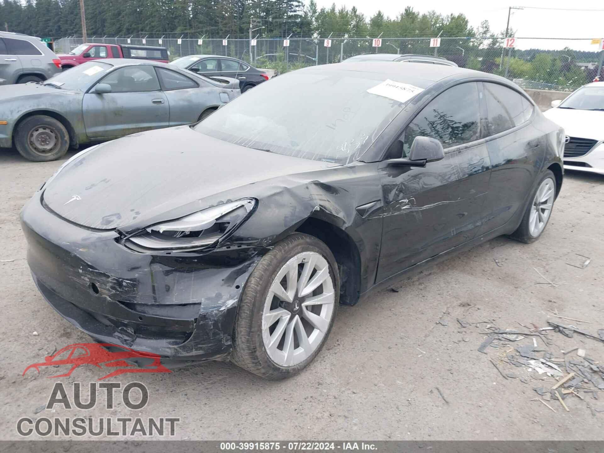 TESLA MODEL 3 2022 - 5YJ3E1EB2NF164633