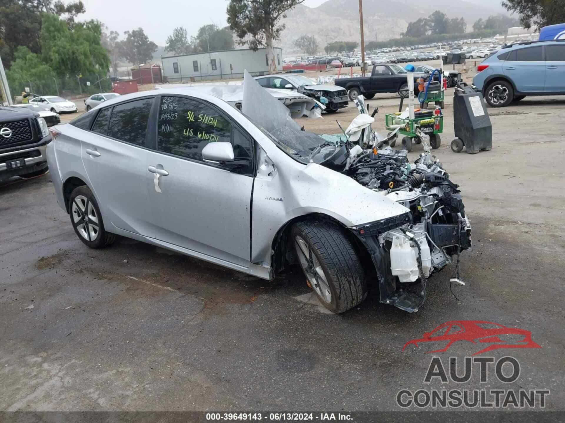 TOYOTA PRIUS 2018 - JTDKARFU2J3552703